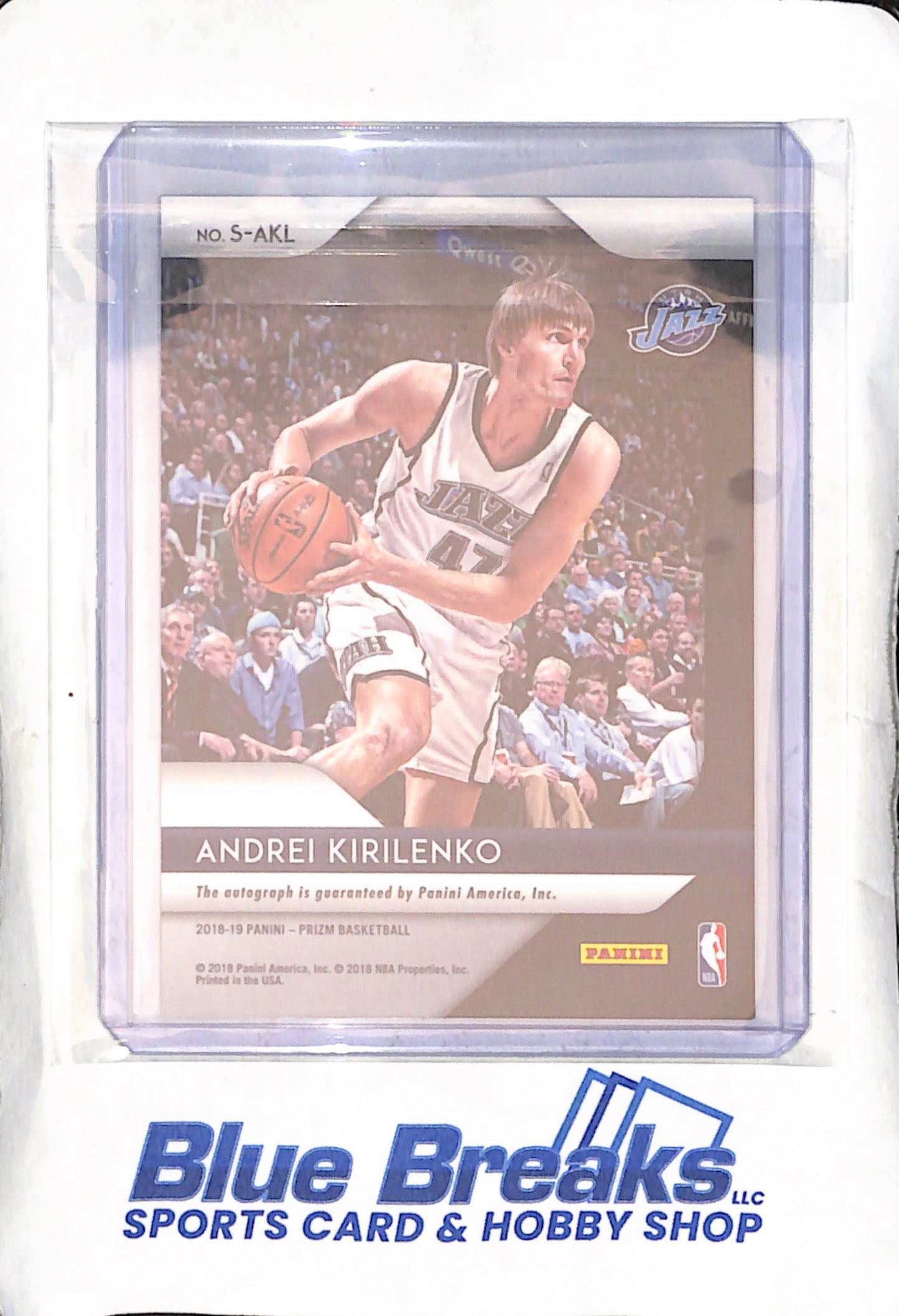 2018-19 Panini -Prizm - Andrei Kirilenko - auto - #S-AKL - basketball - Jazz