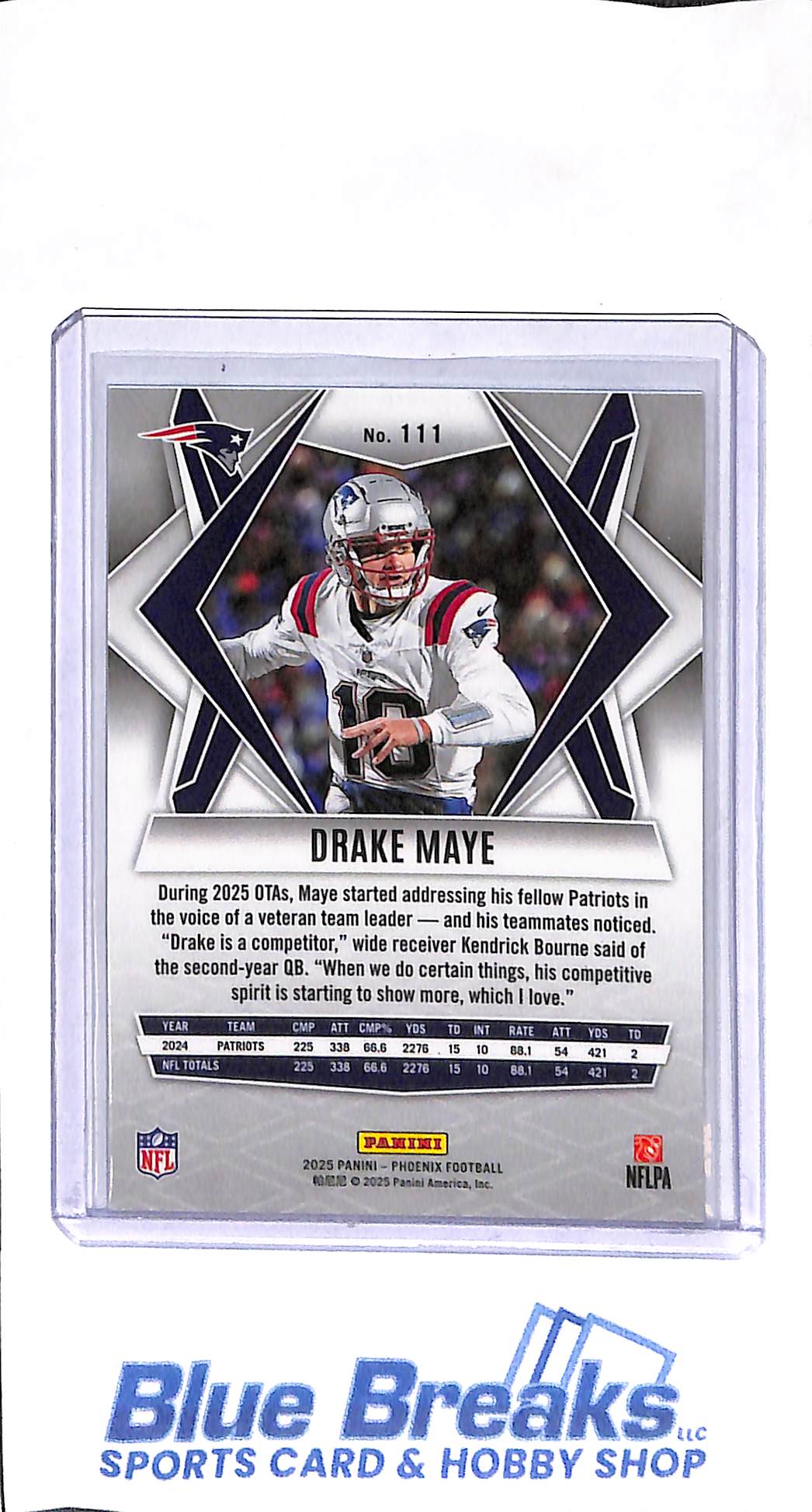 2025 Panini - Phoenix - silver hyper - Drake Maye - #111 - football - Patriots