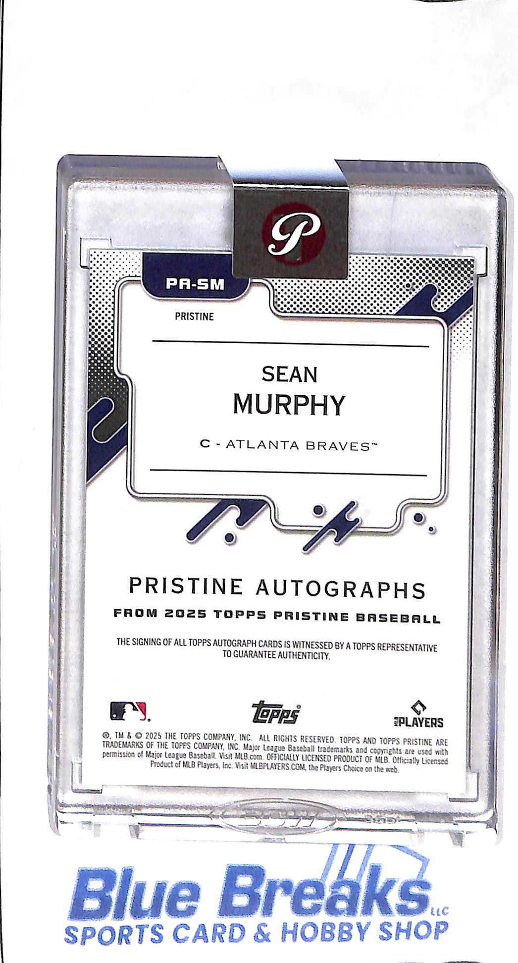 2025 Topps - Pristine - Pristine - Sean Murphy - auto - #PR-SM - baseball - Braves