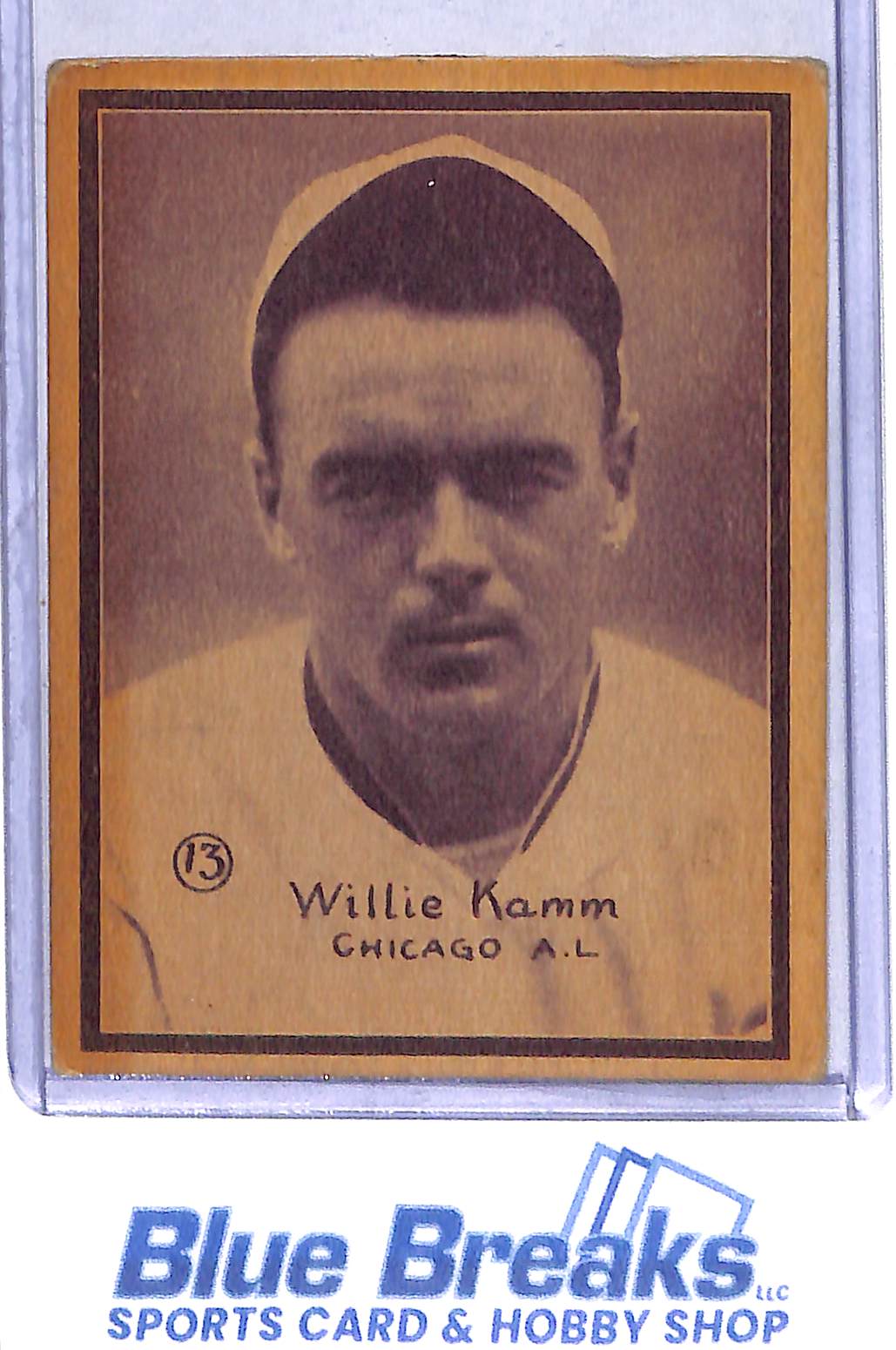 1931 W517 - Willie Kamm - hand cut - #13 - baseball - White Sox