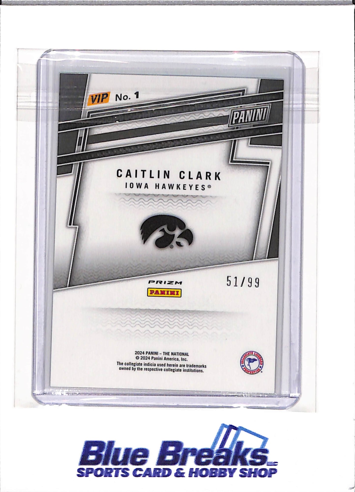2024 Panini - The National - green cracked ice - Caitlin Clark - 51/99 - RC - #1 - basketball - Hawkeyes - Fever