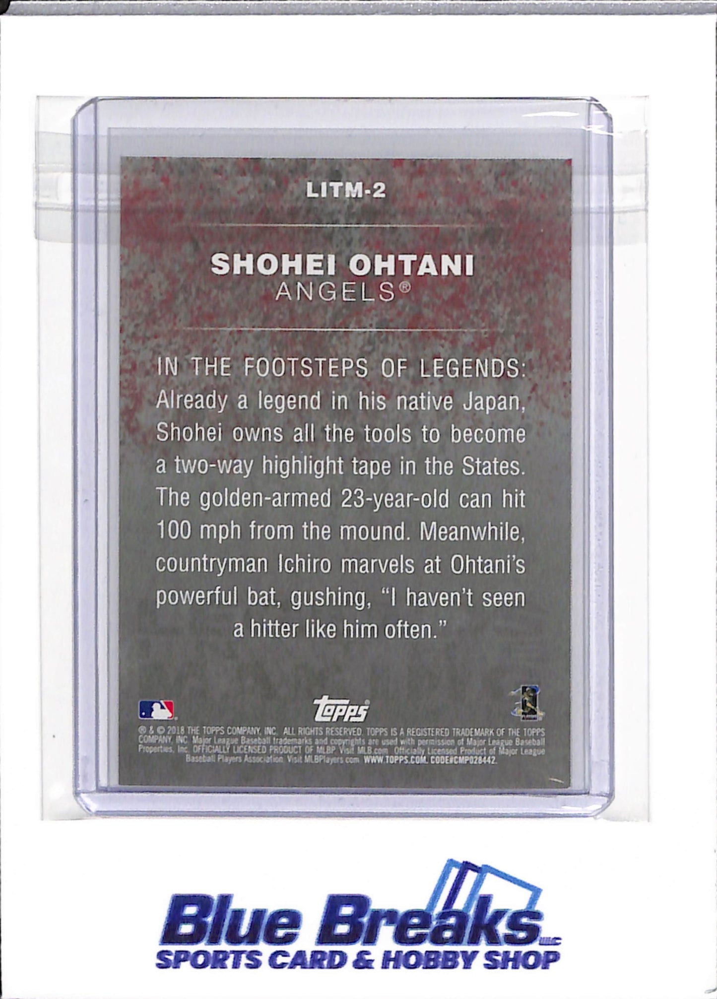 2018 Topps - Legends in the Making - Shohei Ohtani - RC - #LITM-2 - baseball - Angels
