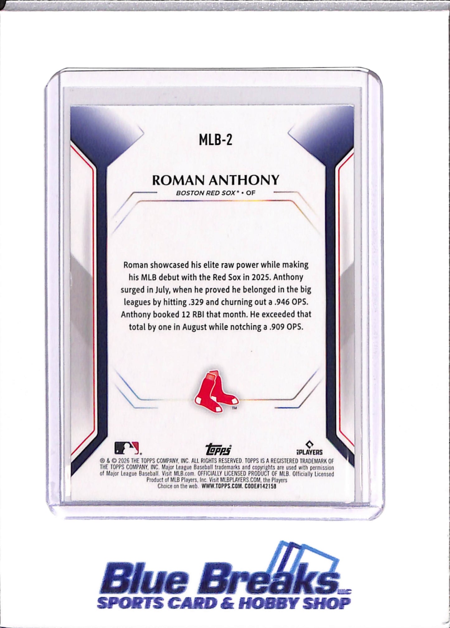2026 Topps Collector Kit - Roman Anthony - MLB-2 - Baseball - Boston Red Sox - Wave Parallel