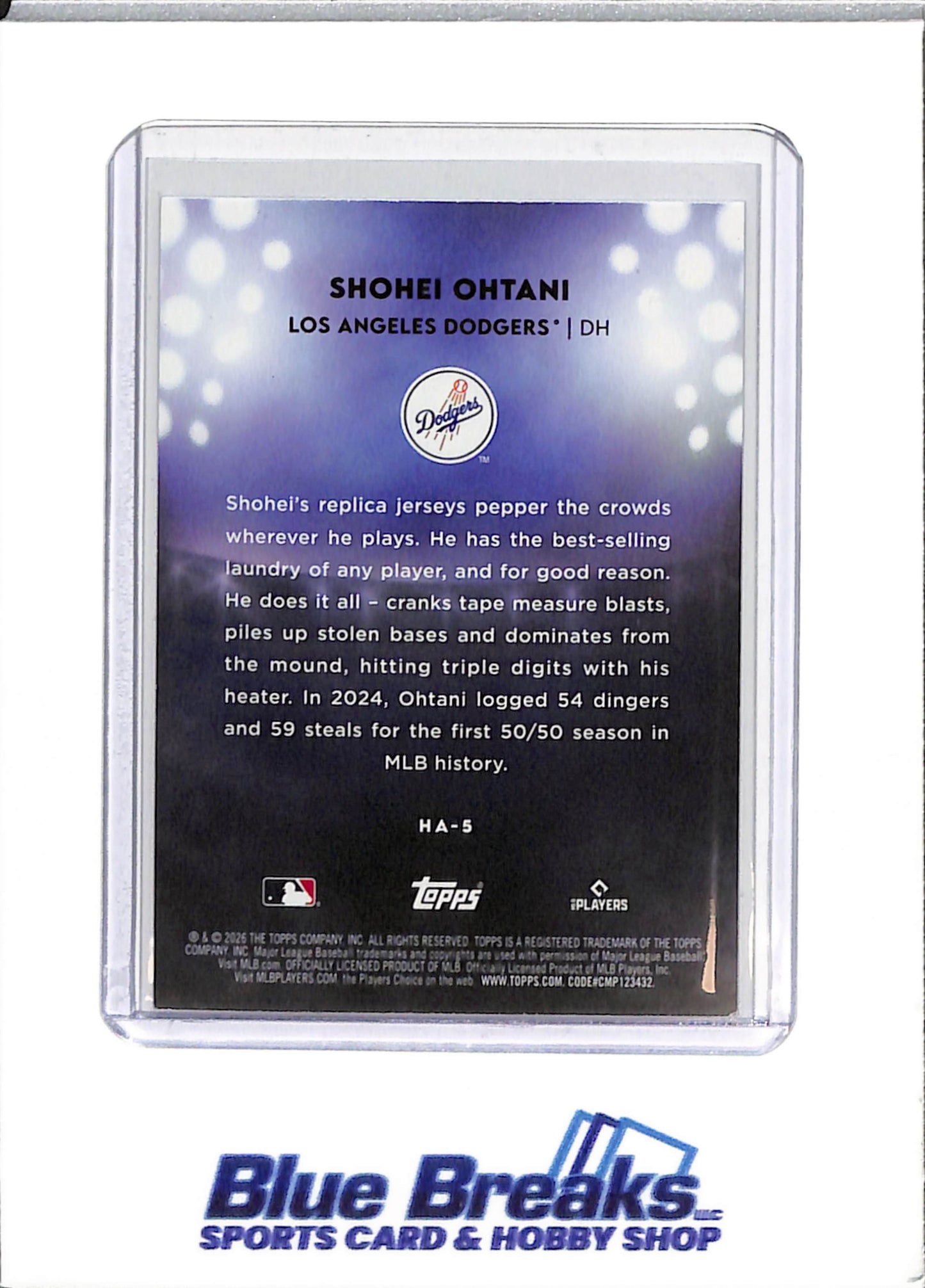 2026 Topps - Shohei Ohtani - Home Field Advantage - #HA-5 - Los Angeles Dodgers - Baseball