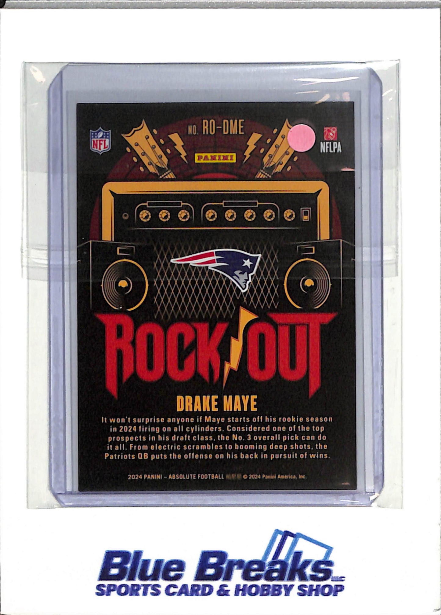 2024 Panini - Drake Maye - New England Patriots - Rock Out - Rookie - Football - #RO-DME - Absolute