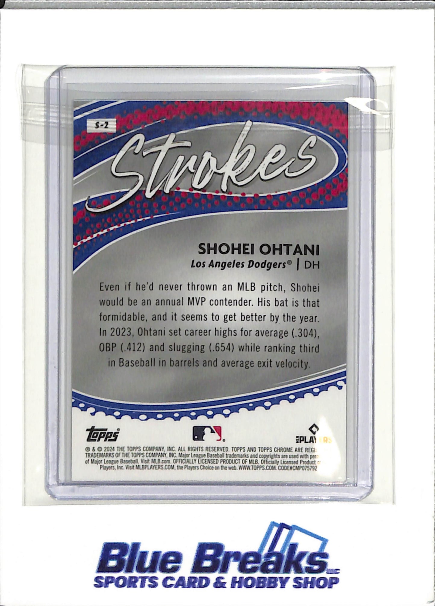 2024 Topps - Shohei Ohtani - Los Angeles Dodgers - Baseball - Strokes - Chrome - #S-2