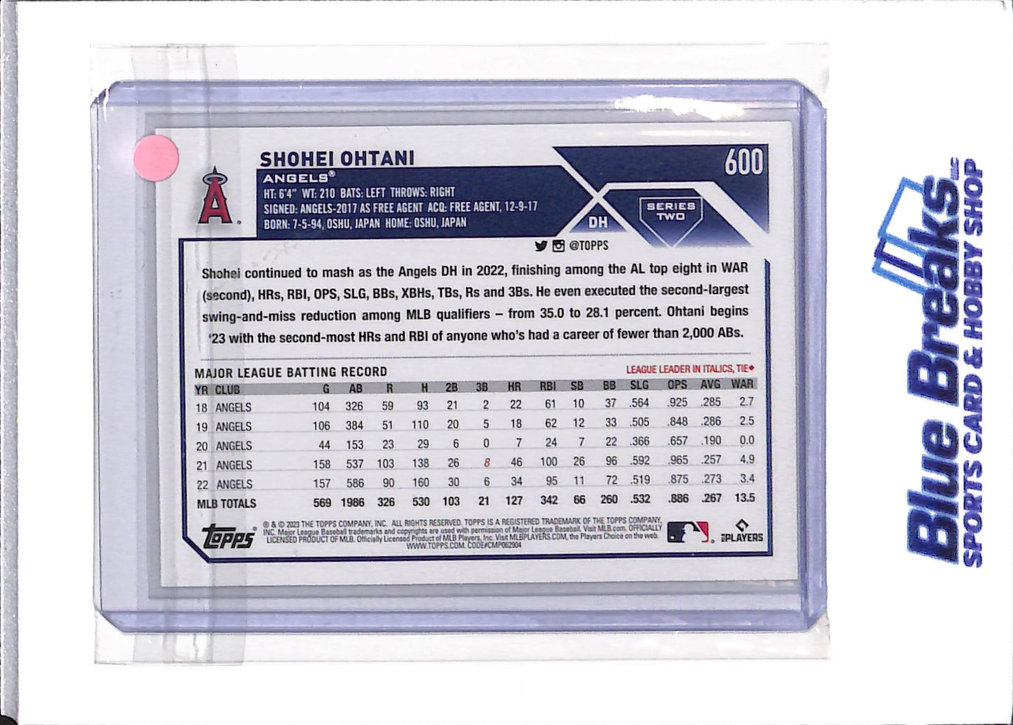 2023 Topps - Series 2 - gold stars parallel - Shohei Ohtani - #600 - baseball - Angels