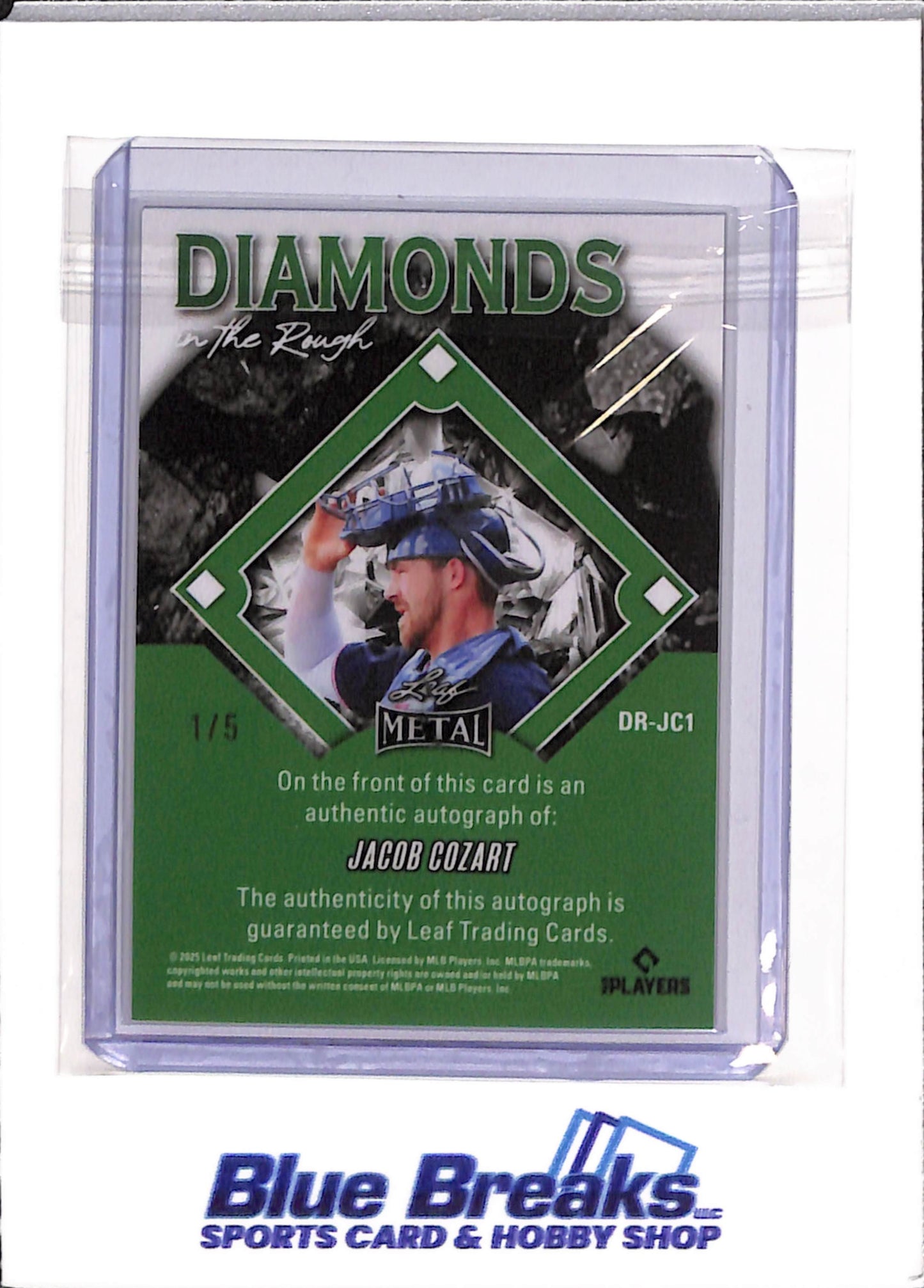 2025 Leaf Metal - Diamonds in the Rough - Jacob Cozart - auto - 1/5 - #DR-JC1 - baseball - Guardians