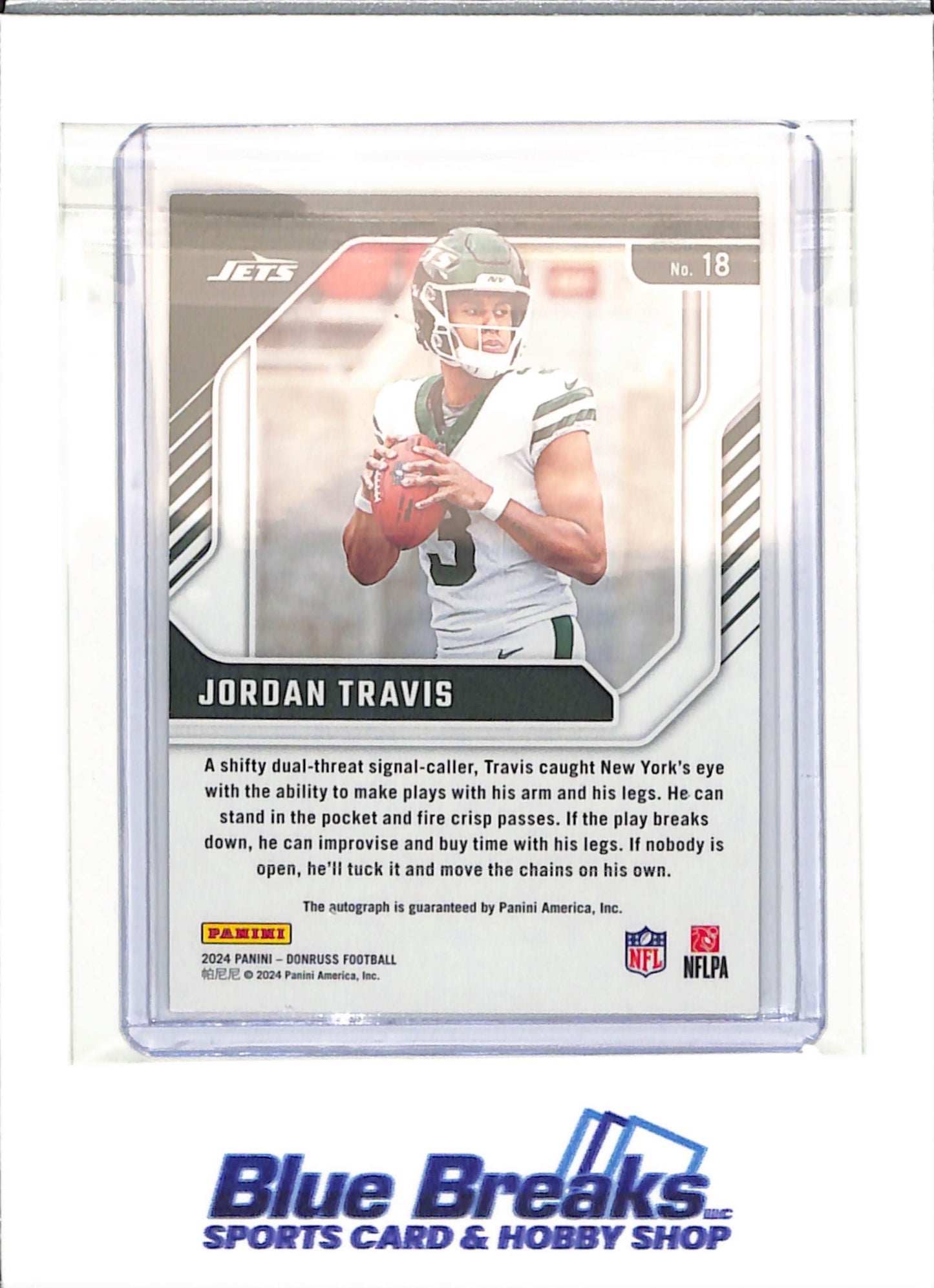 2024 Panini - Donruss - Elite Series Rookies - Jordan Travis - auto - 06/99 - #18 - football - Jets
