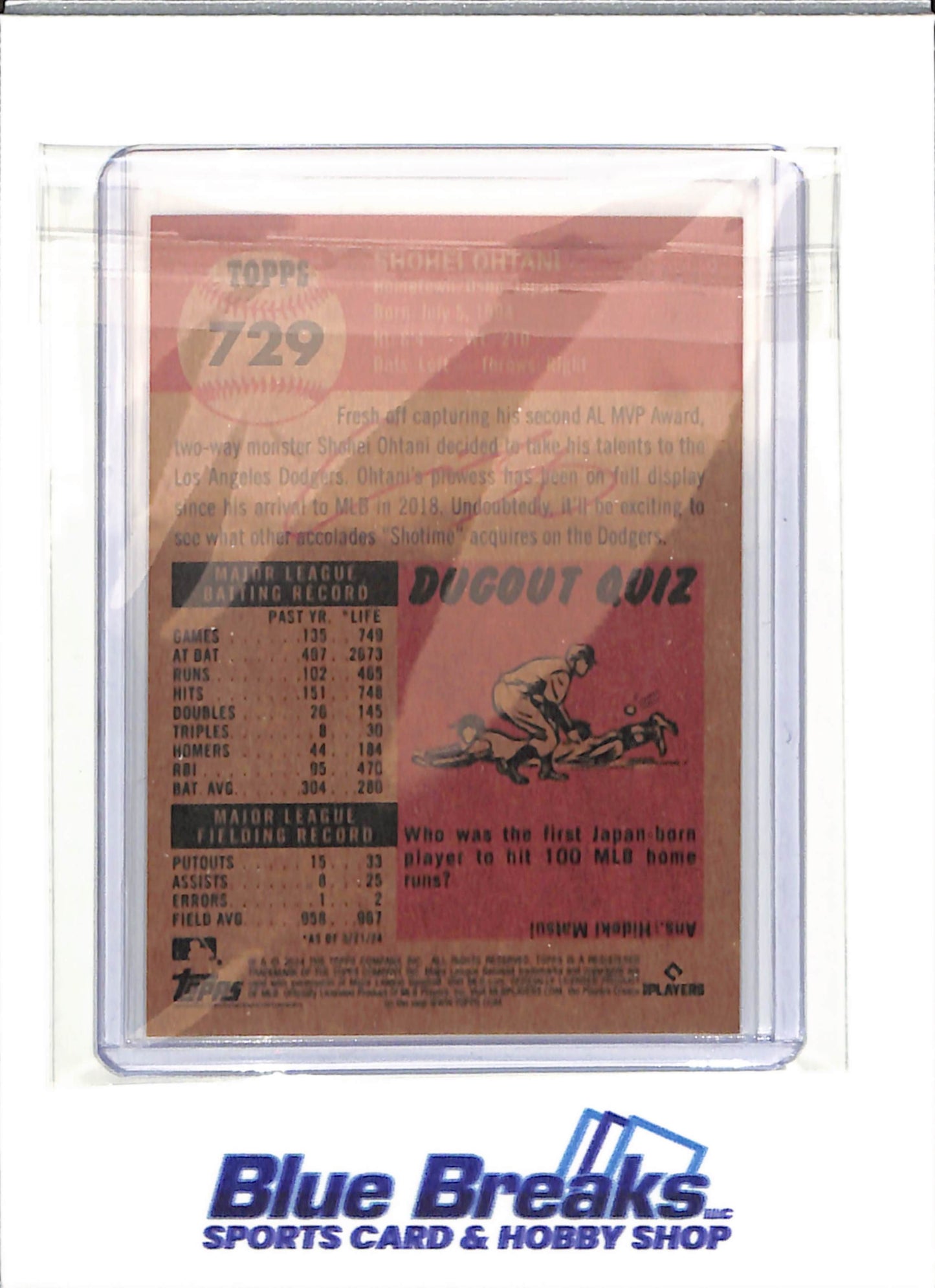 2024 Topps - Living - Shohei Ohtani - #729 - baseball - Dodgers