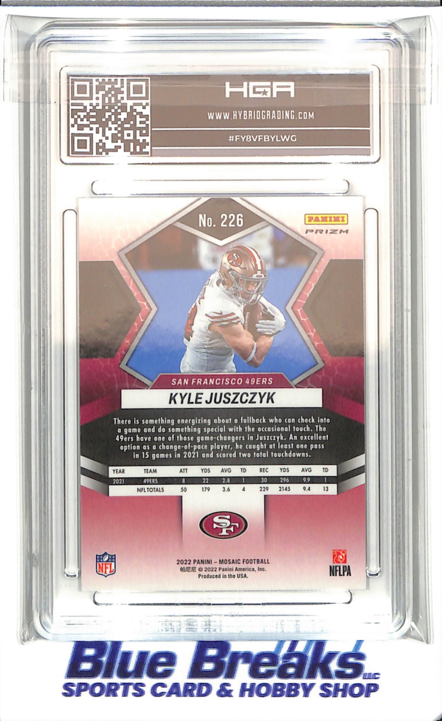 2022 Panini - Mosaic - Genesis - Kyle Juszczyk - #226 - HGA 9 - football - 49ers