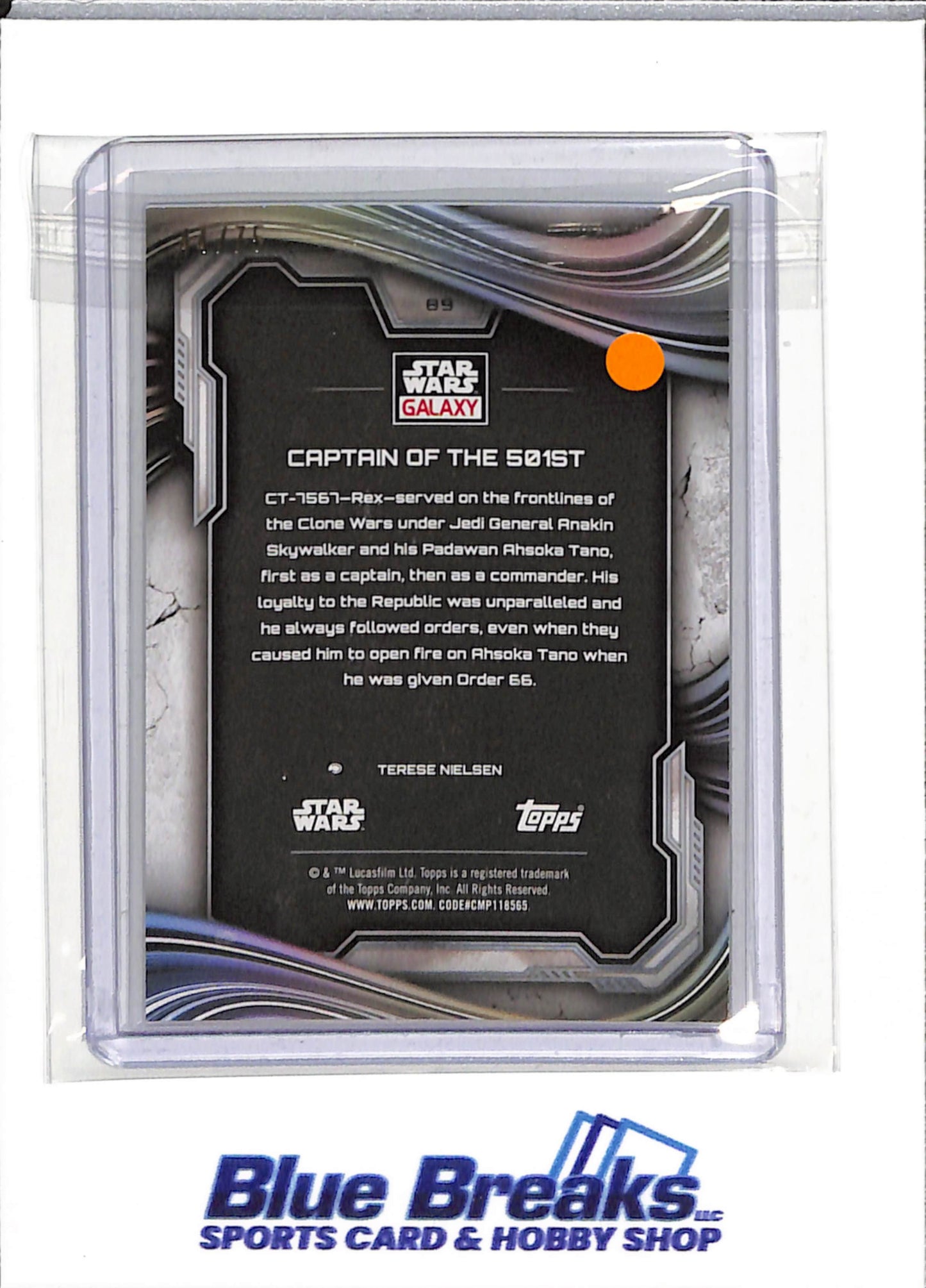 2025 Topps - Star Wars Galaxy - prism refractor - Captain of the 501st - 44/75 - #89 - entertainment