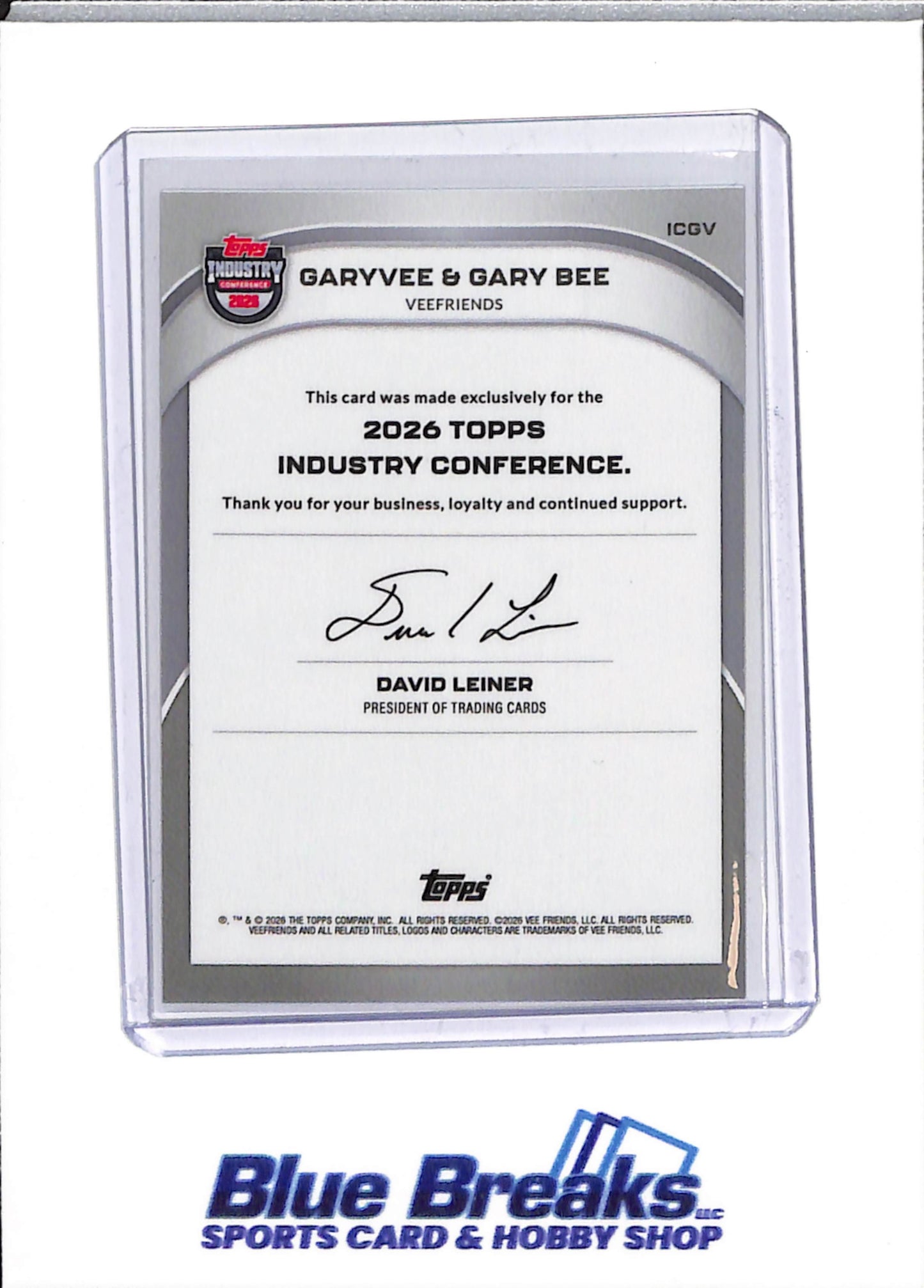 2026 Topps - Industry Conference - Garyvee & Gary Bee - #ICGV - Veefriends