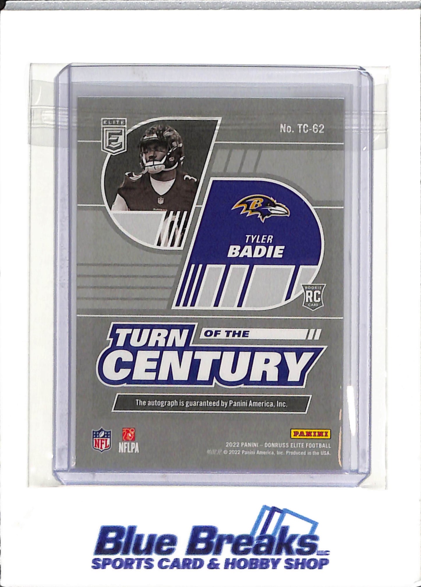 2022 Panini - Donruss Elite - Turn of the Century - purple - Tyler Badie - auto - 37/49 - RC - #TC-62 - football - Ravens