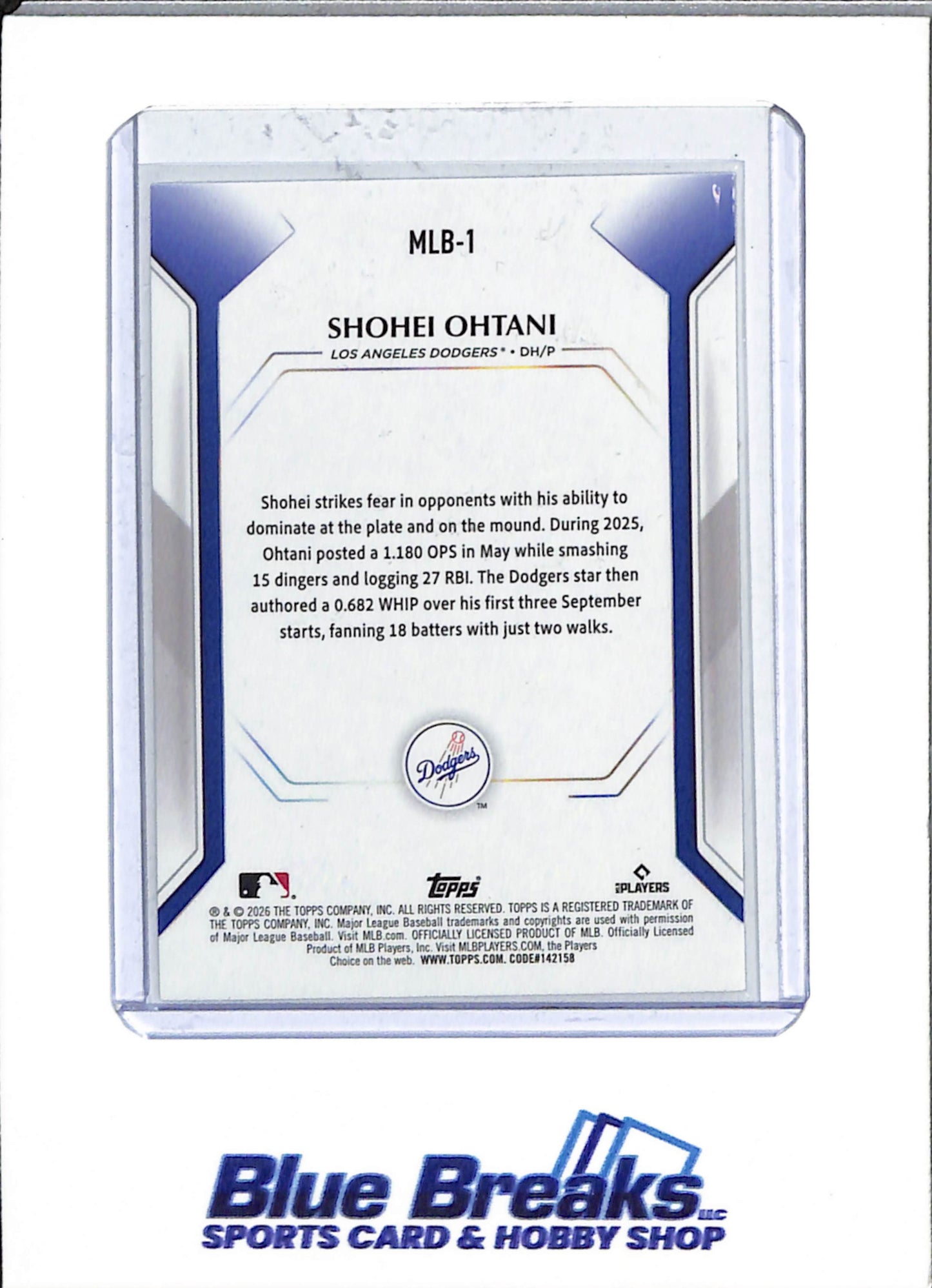 2026 Topps - Collector's Kit - Wave Foilboard - Shohei Ohtani - #MLB-1 - baseball - Dodgers
