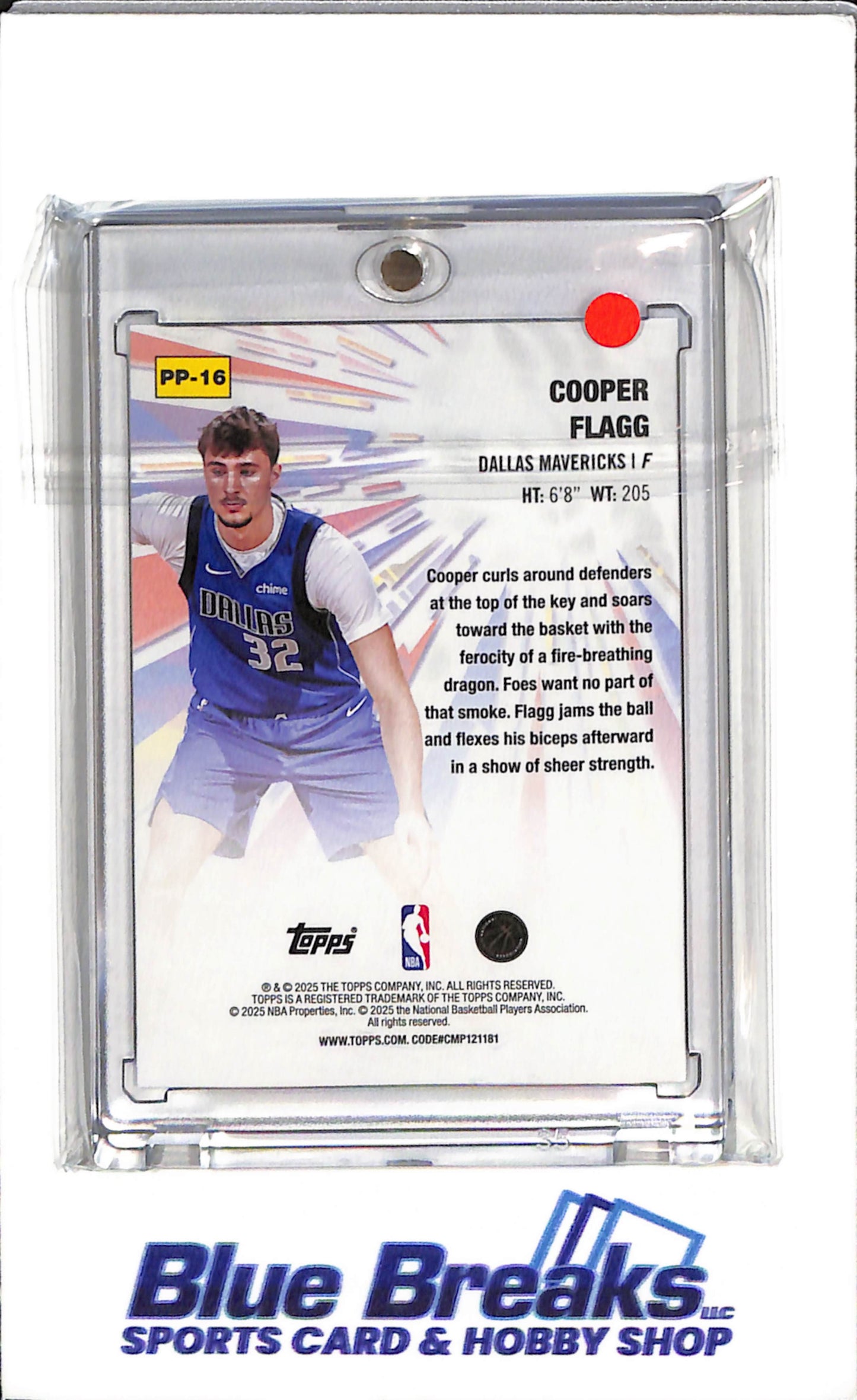2025 Topps Power Players - Silver/Tye-Dye - Cooper Flagg - #PP-16 - Basketball - Mavericks