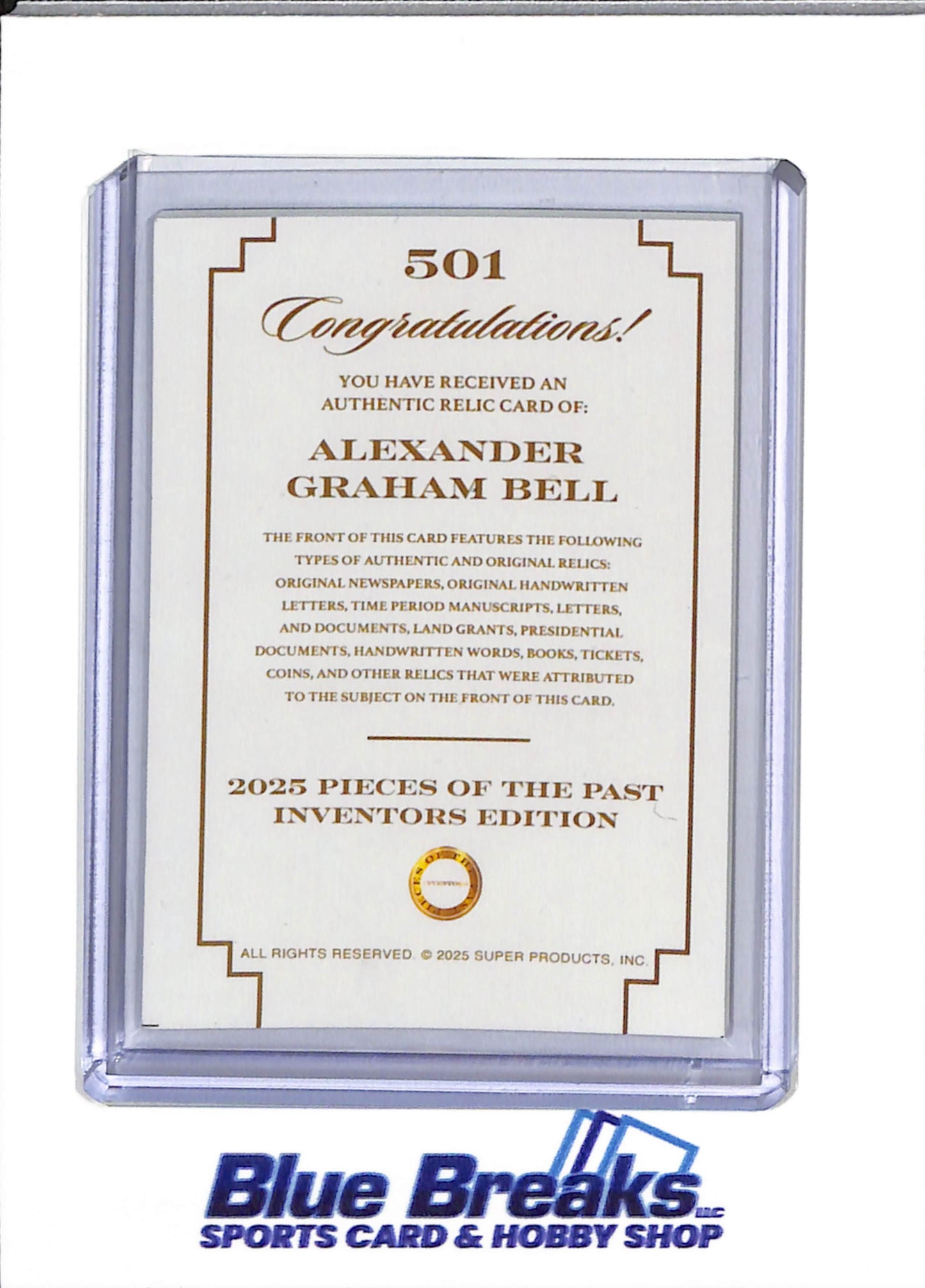 2025 Pieces of The Past - Inventors Edition - Foil - Alexander Graham Bell - #501