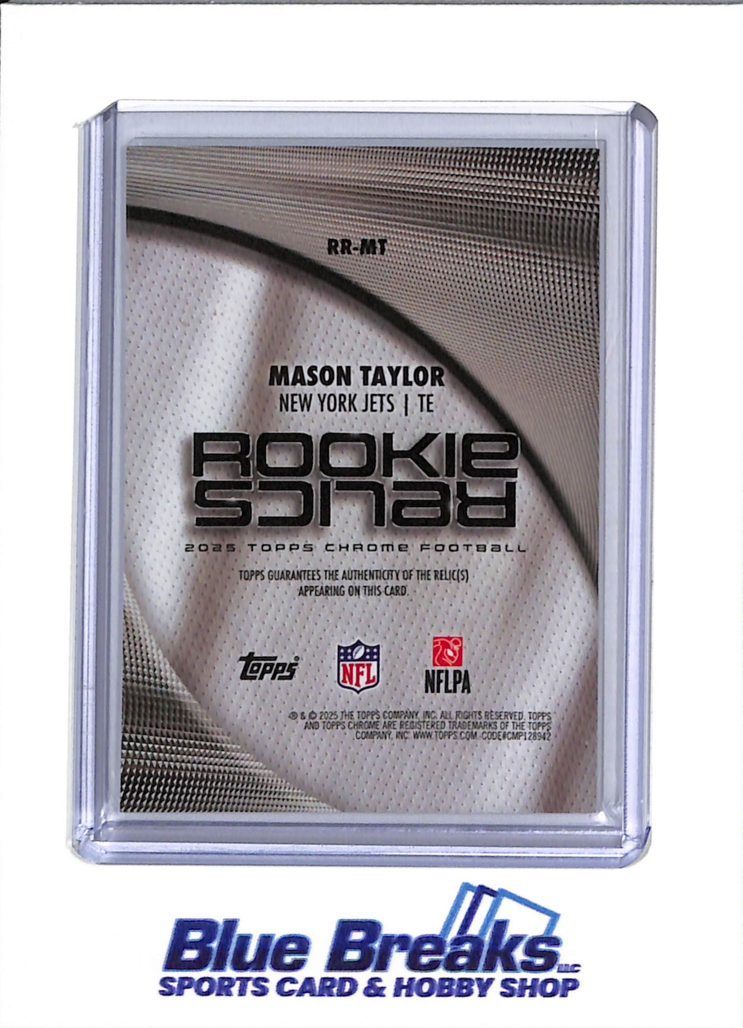 2025 Topps Chrome - Rookie Relics - Silver Foil - Mason Taylor - #RR-MT - Football - Jets