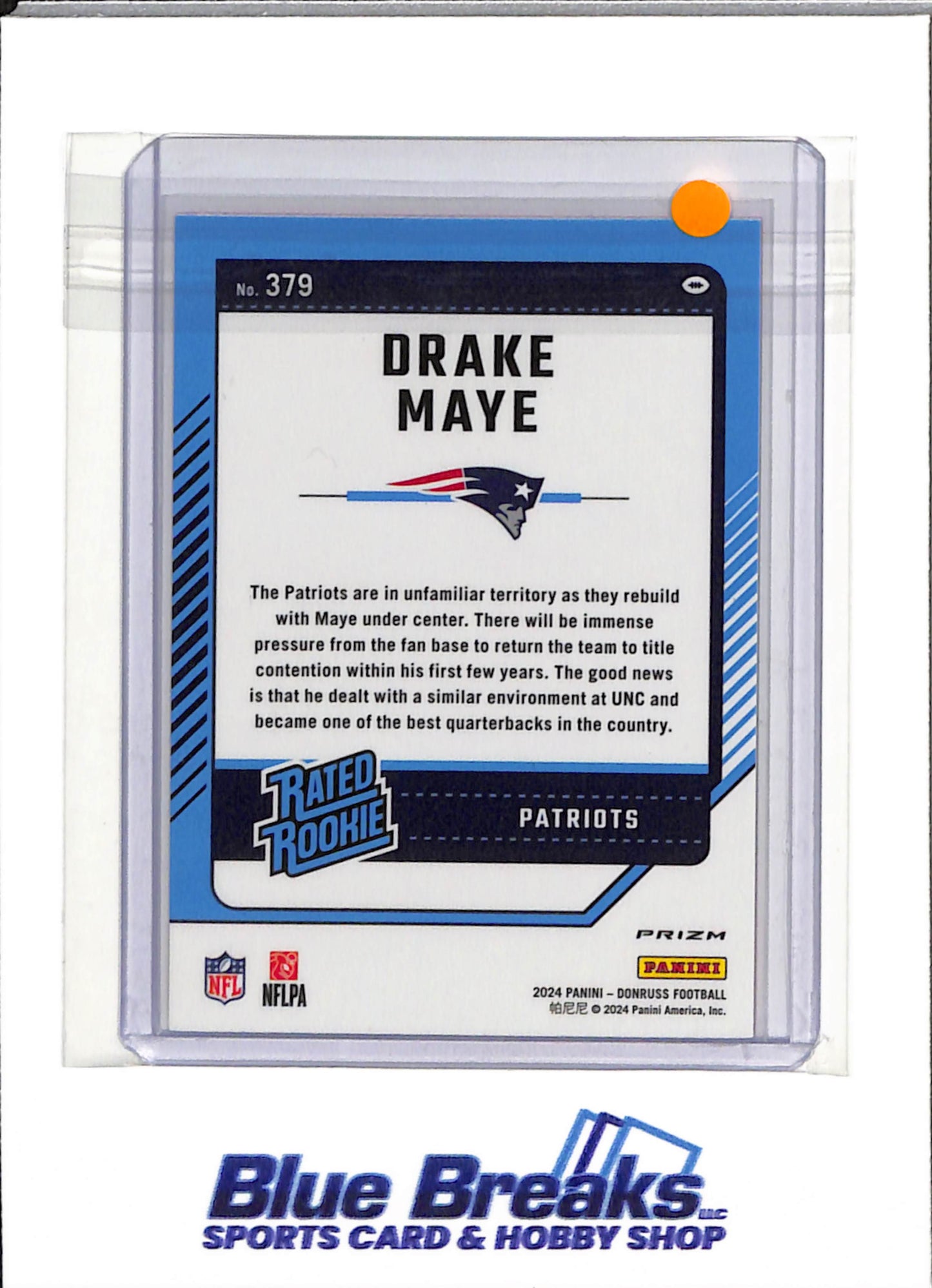 2024 Panini Prizm - Donruss Optic - Rated Rookie - Pink - Drake Maye - #379 - Football - Patriots