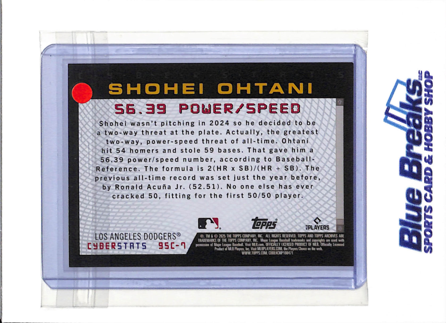2025 Topps - Cyber Stars - Red White Blue - Shohei Ohtani - #96C-7 - Baseball - Dodgers