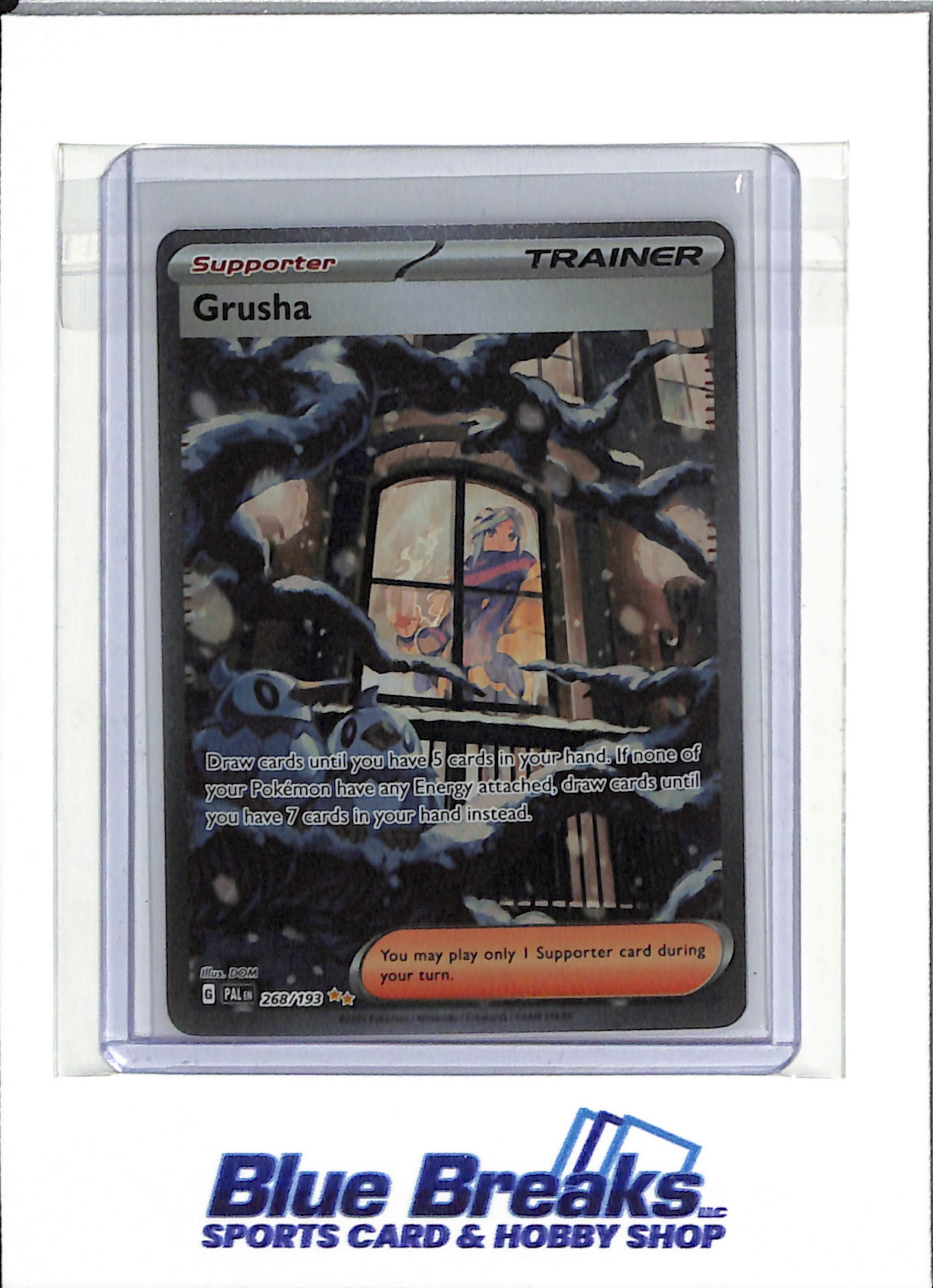 grusha pokemon card 268/193 - Holofoil SV02 Paldea Evolved Card Compartment Size:40 mm - 1.57 