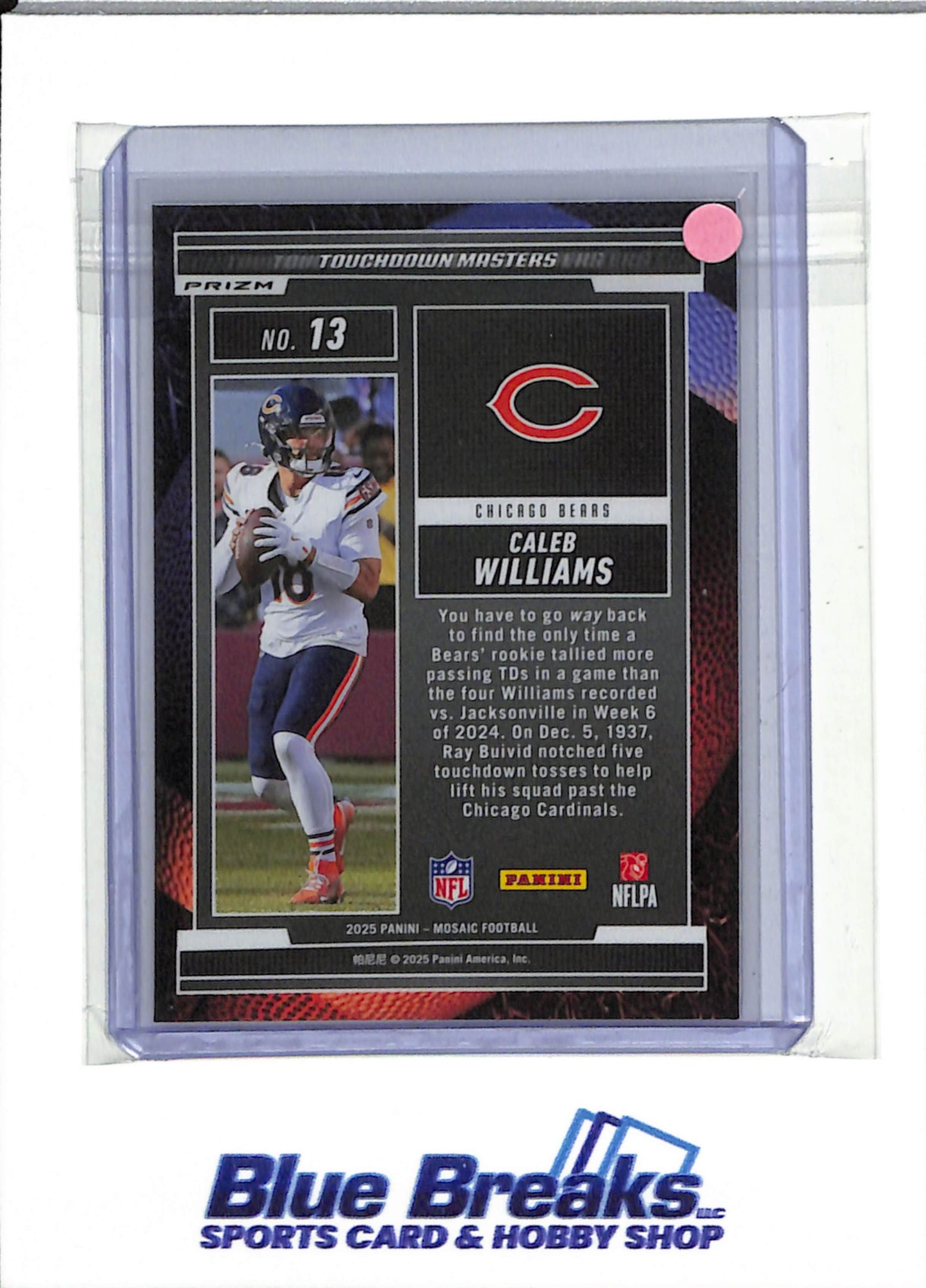 2025 Panini Prizm - Mosaic - Touchdown Masters - Geometric - Caleb Williams - #13 - Football - Bears