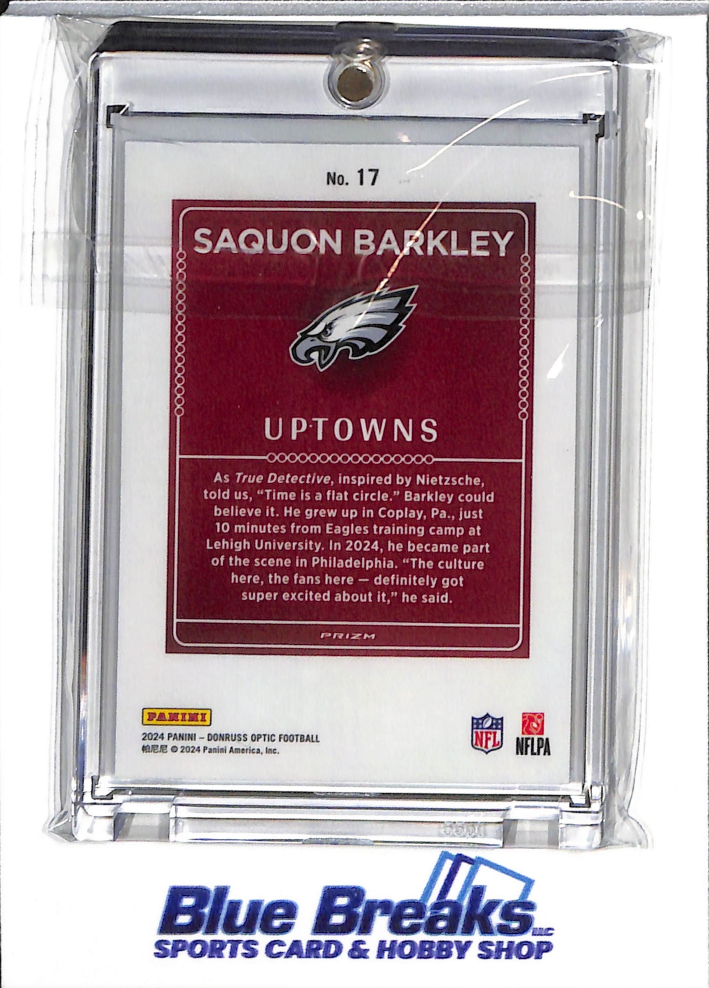 2024 Panini Prizm - Optic Donruss - Uptowns - Saquon Barkley - #17 - Football - Eagles - drop