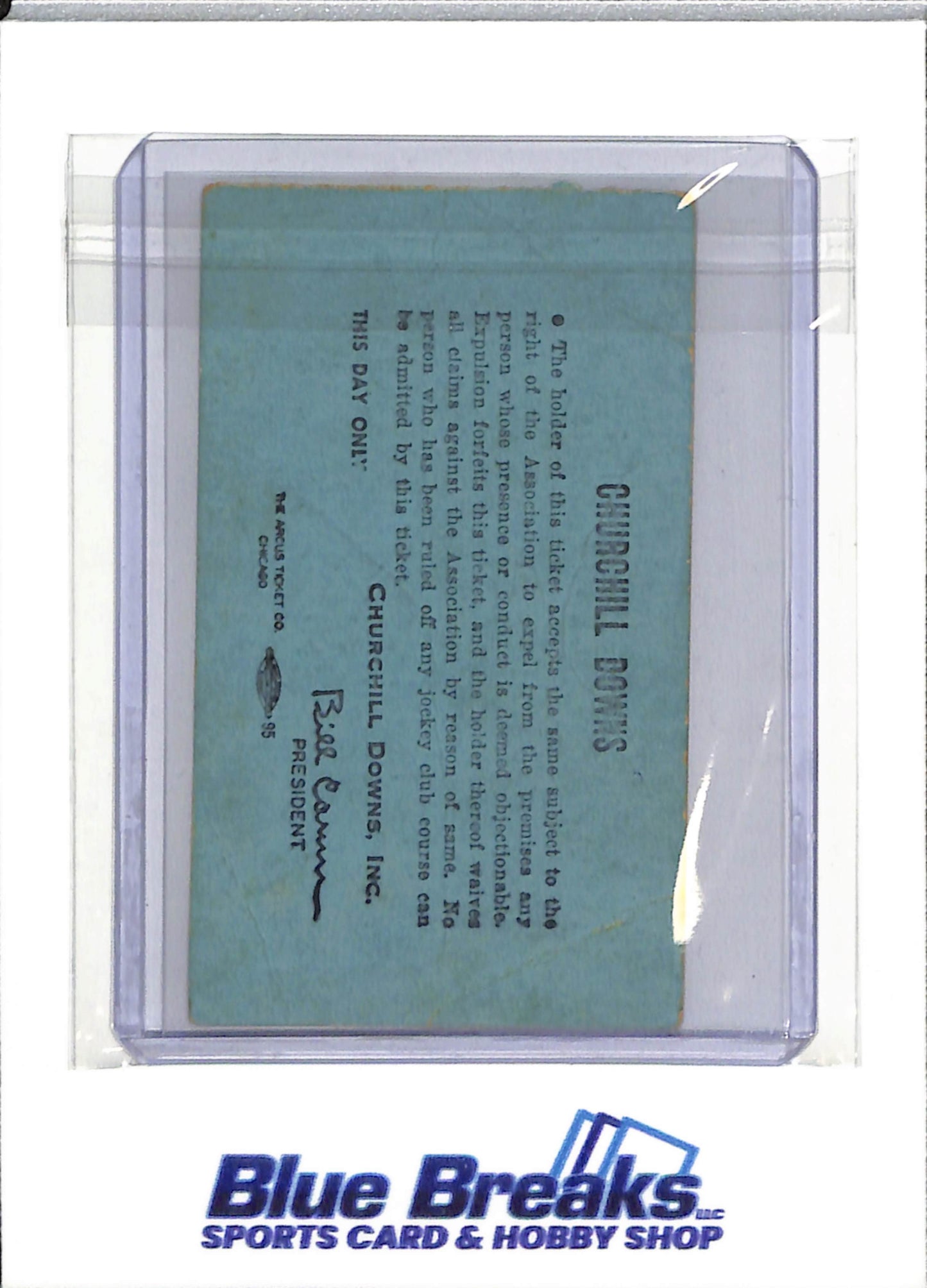 1956 Churchill Downs - General Admission - Derby Day - May 5th - Ticket - drop