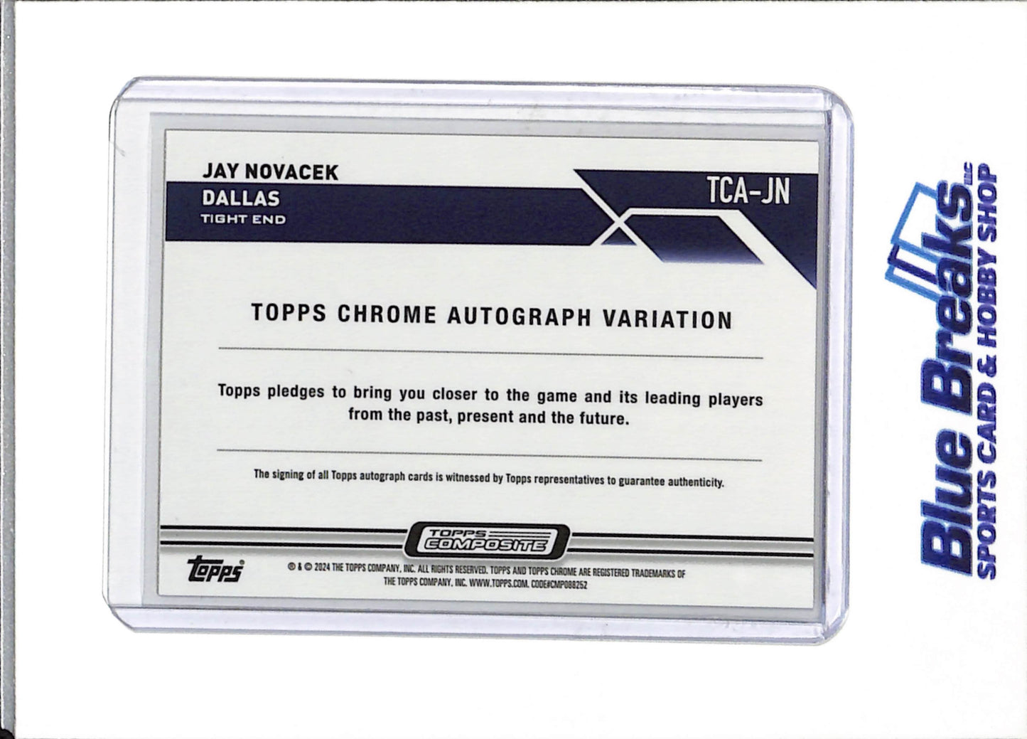 2024 Topps - Chrome - Auto - Gold - Jay Novacek - 03/50 - #TCA-JN - Football - Cowboys