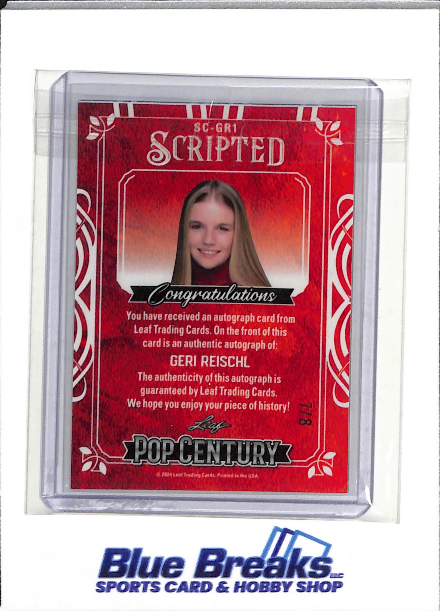 2024 Leaf - Scripted - Pop Century - Geri Reischl - 7/8 - #SC-GR1 - drop