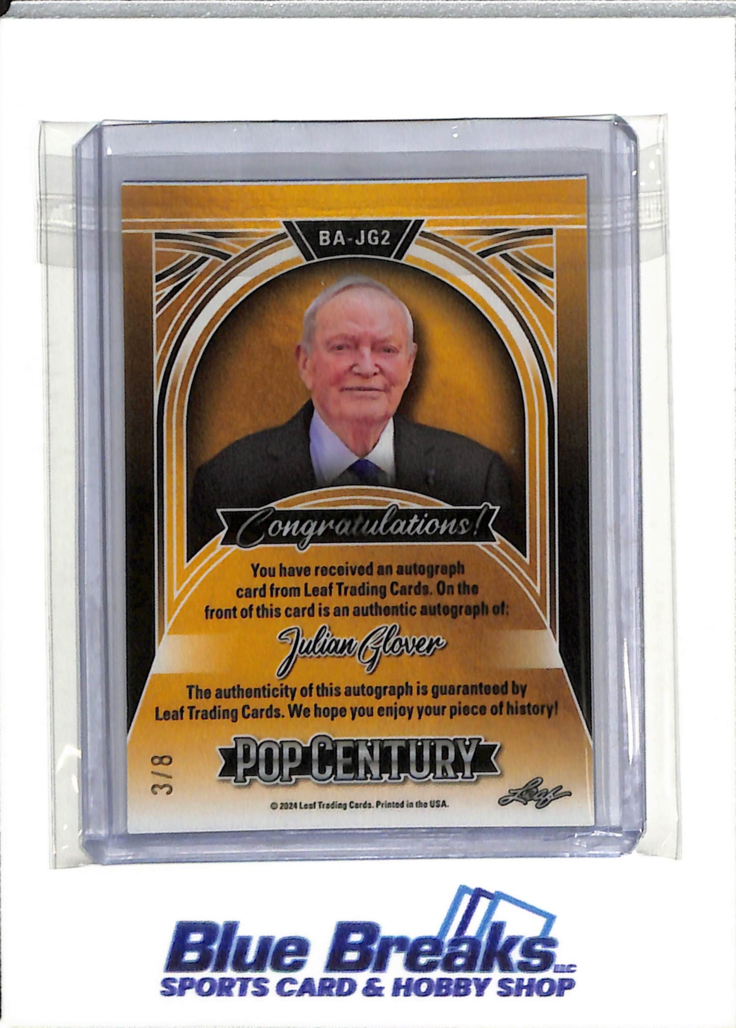 2024 Leaf - Pop Century - Auto - Julian Glover - 3/8 - #BA-JG2 - drop