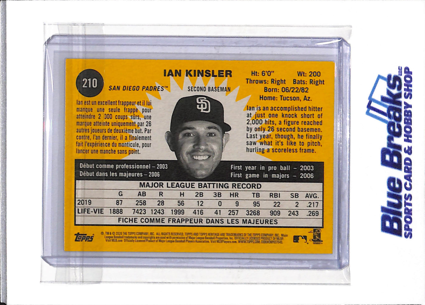 2020 Topps - Heritage - Ian Kinsler - #210 - Baseball - Padres