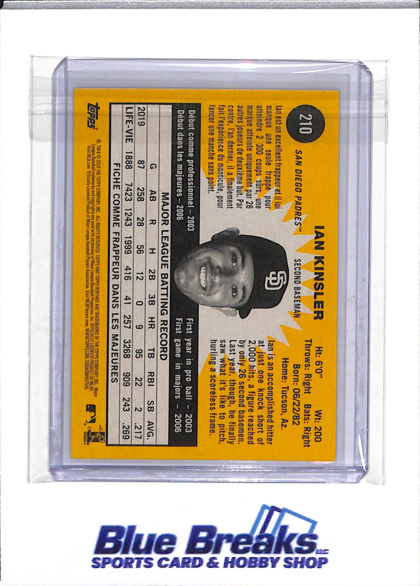 2020 Topps - Heritage - Ian Kinsler - #210 - Baseball - Padres - drop