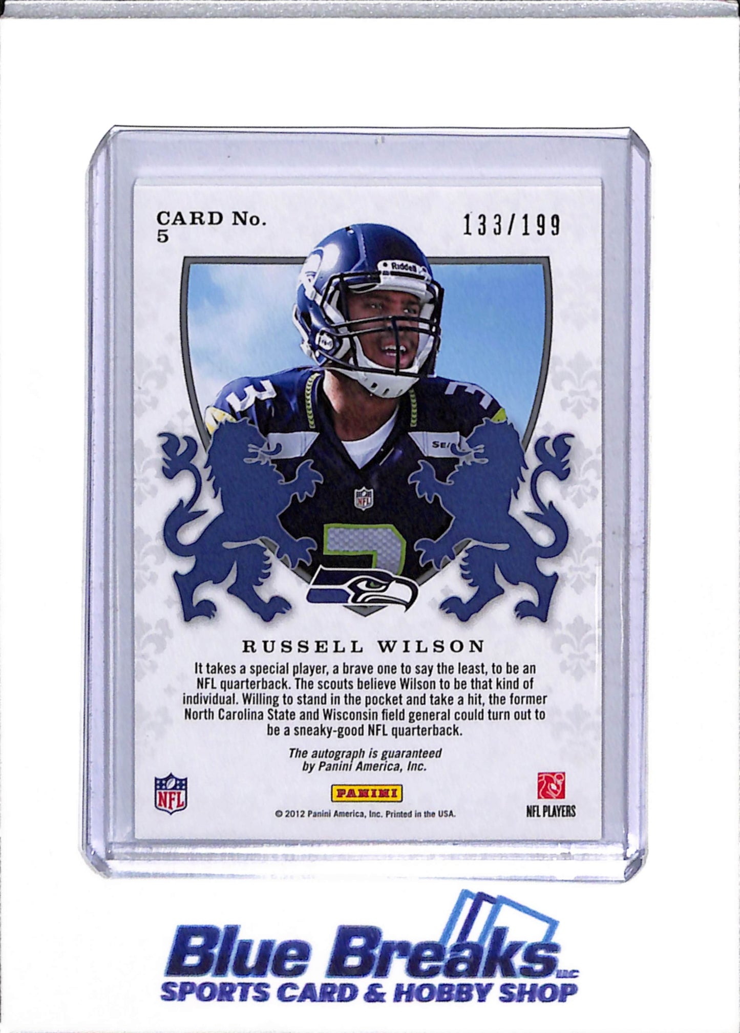 2012 Panini Crusade - Rookies & Stars - Russell Wilson - auto - 133/199 - football - Seahawks