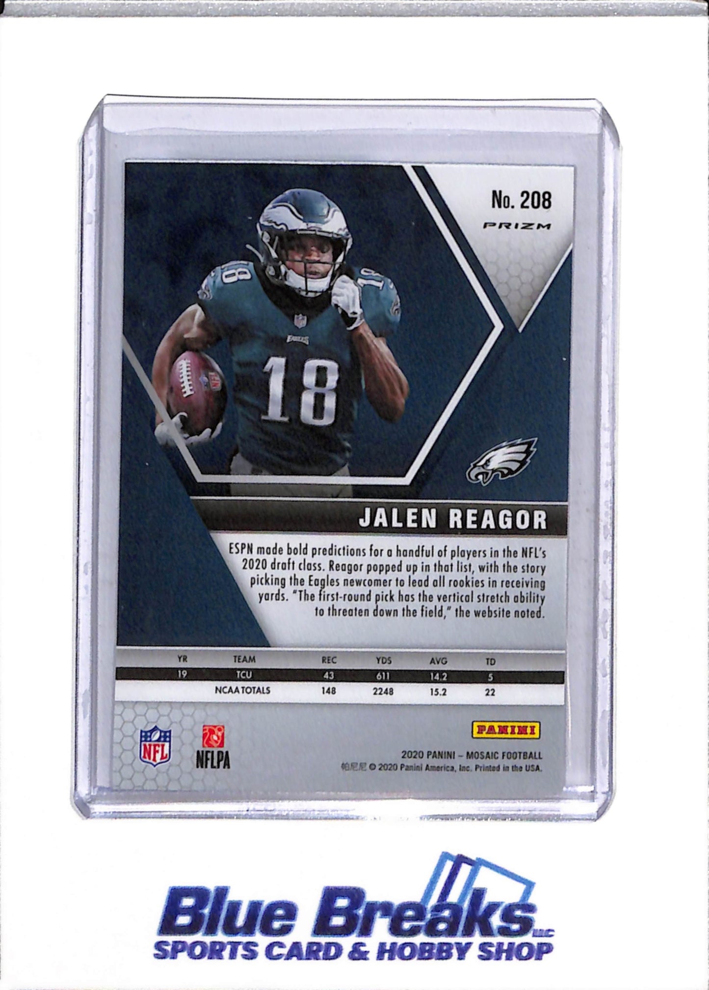 2020 Panini Mosaic Jalen Reagor #208 Eagles