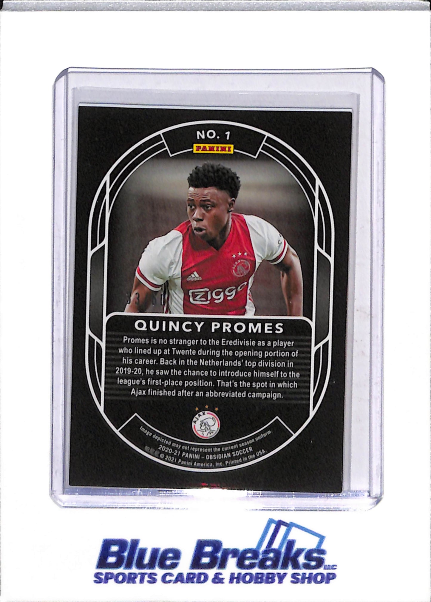 2020 Panini Obsidian Quincy Promes 33/60 #1 AFC Ajax - drop