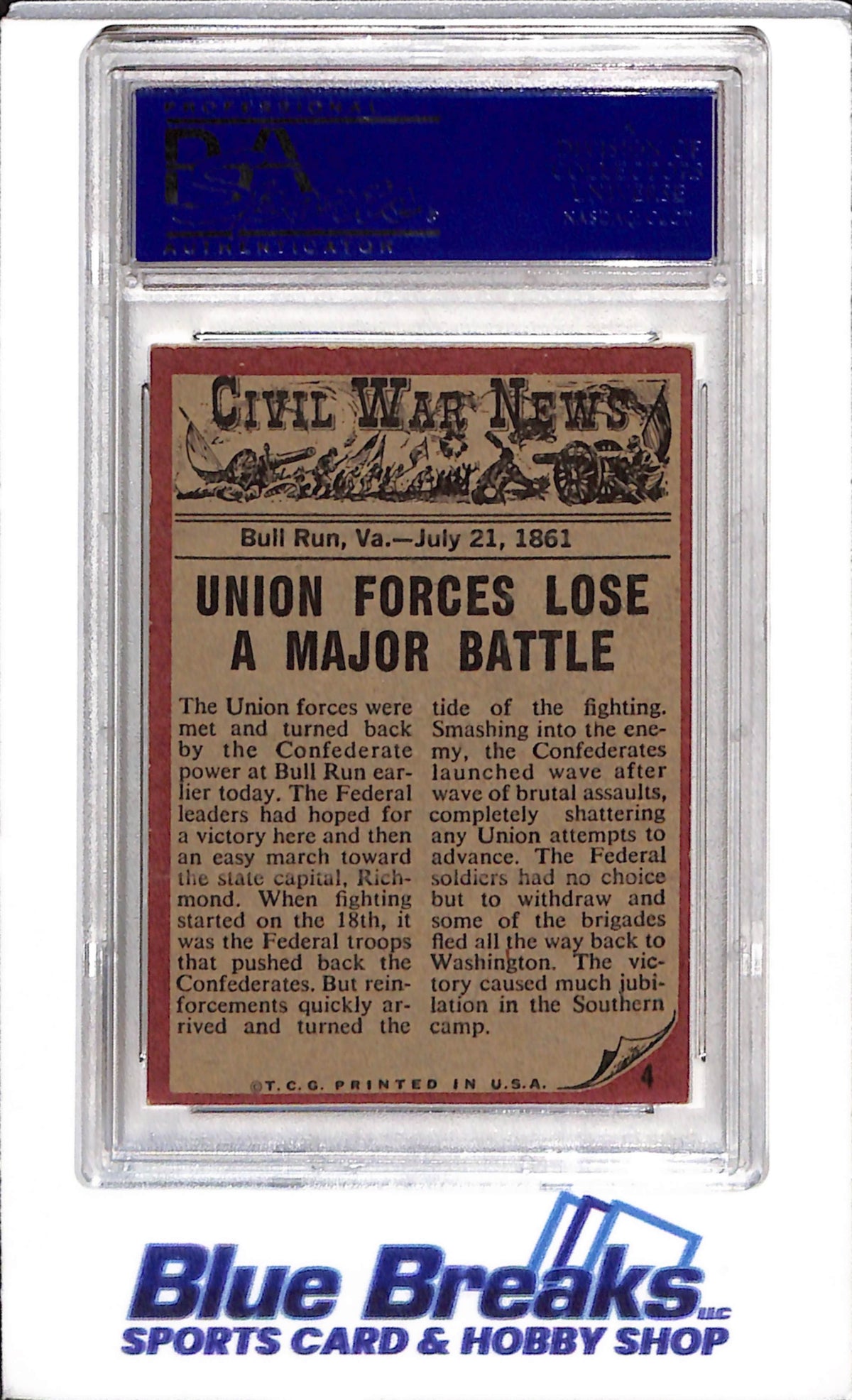 1962 Civil War News - Rebel Power - #4 - PSA 7