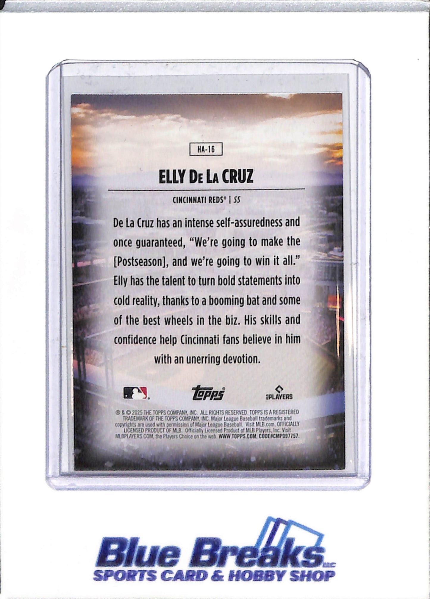 2025 Topps - Home Field Advantage - Silver Refractor - Elly De La Cruz - #HA-16 - Baseball - Reds - drop