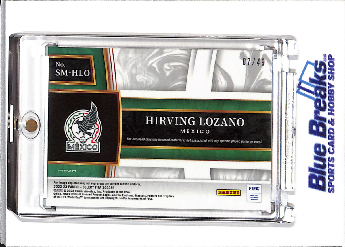 2022-23 Panini - Select - FIFA - Purple - Relic - Hirving Lozano - 07/49 - #SM-HLO - Soccer - Mexico