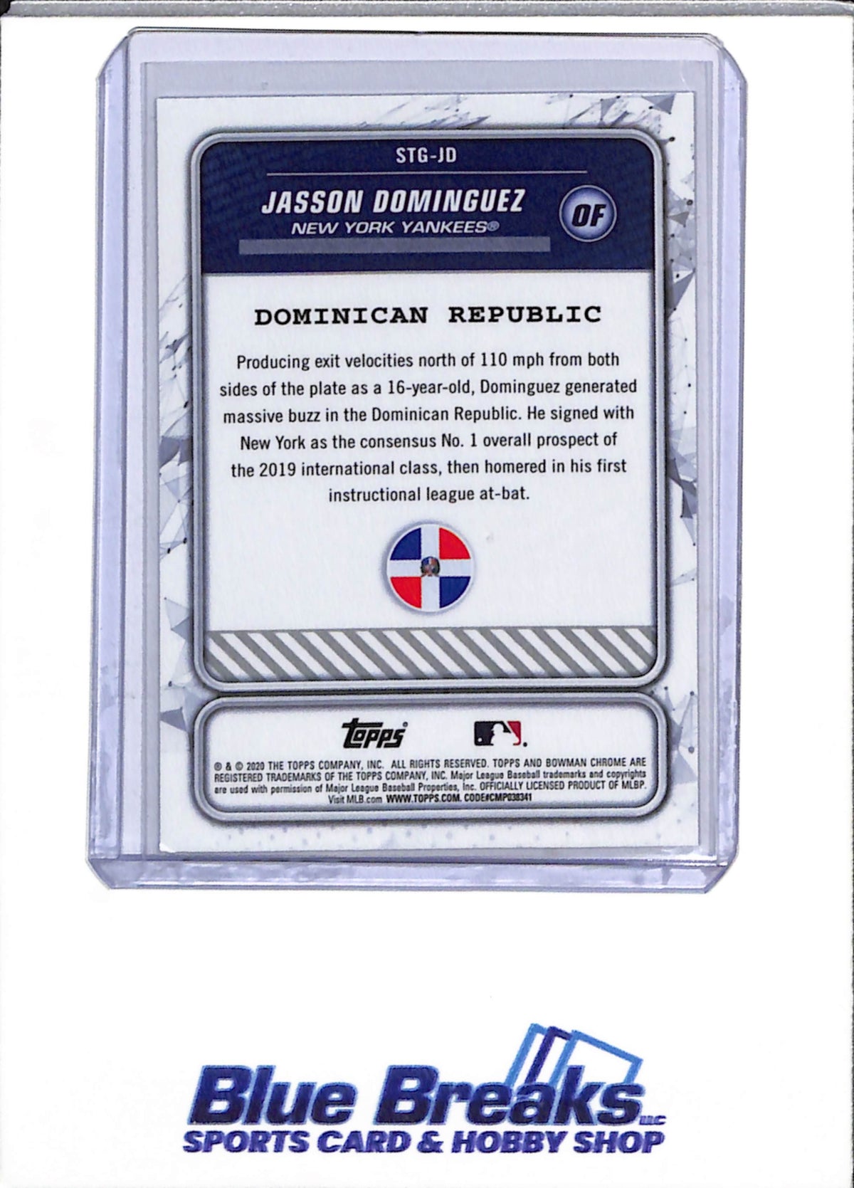 2020 Topps - Bowman Chrome - Refractor - Jasson Dominguez - #STG-JD - Baseball - Yankees