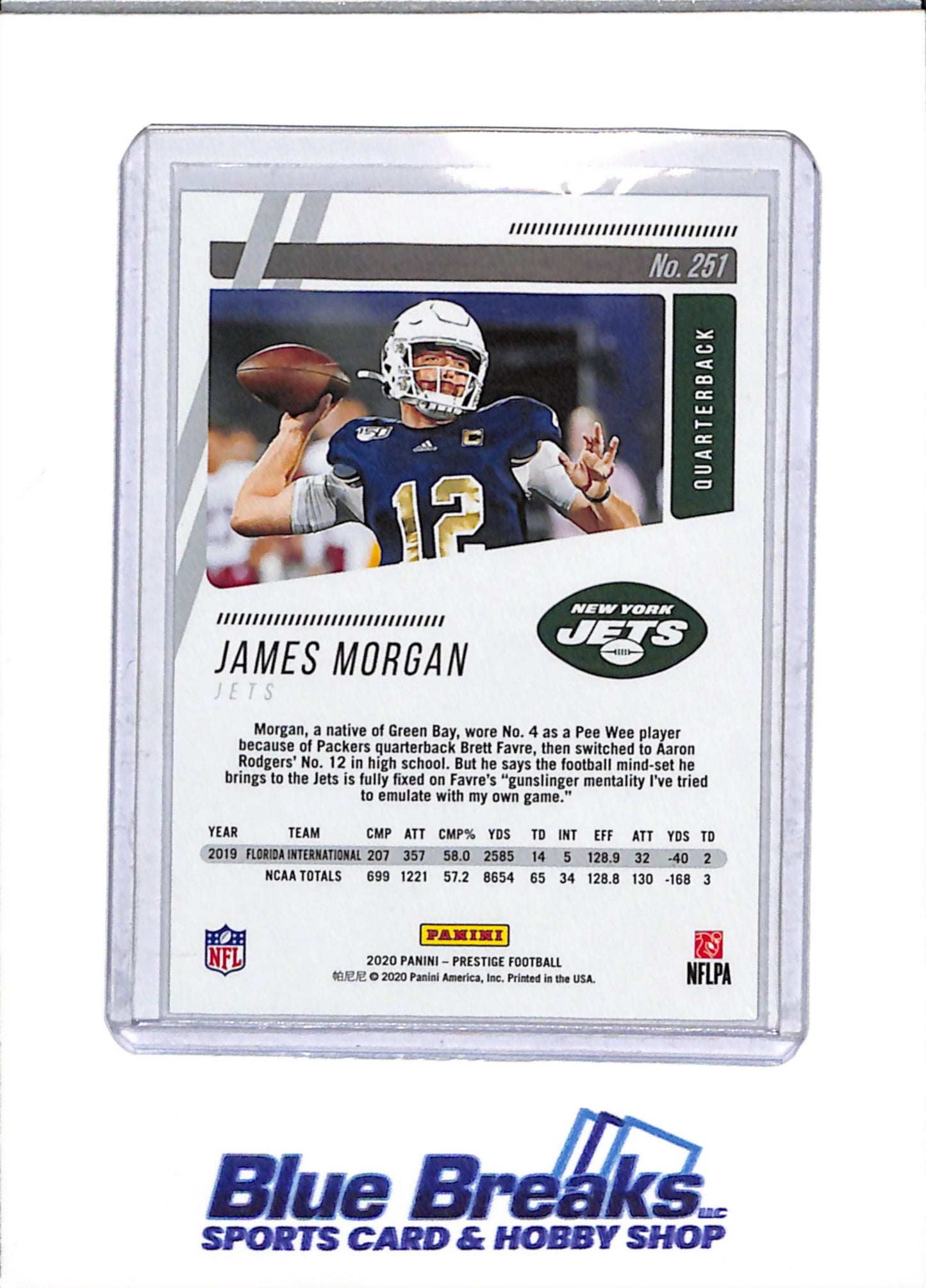 2020 Panini - Prestige - Xtra Points - James Morgan - 223/399 - #251 - Football - Mets