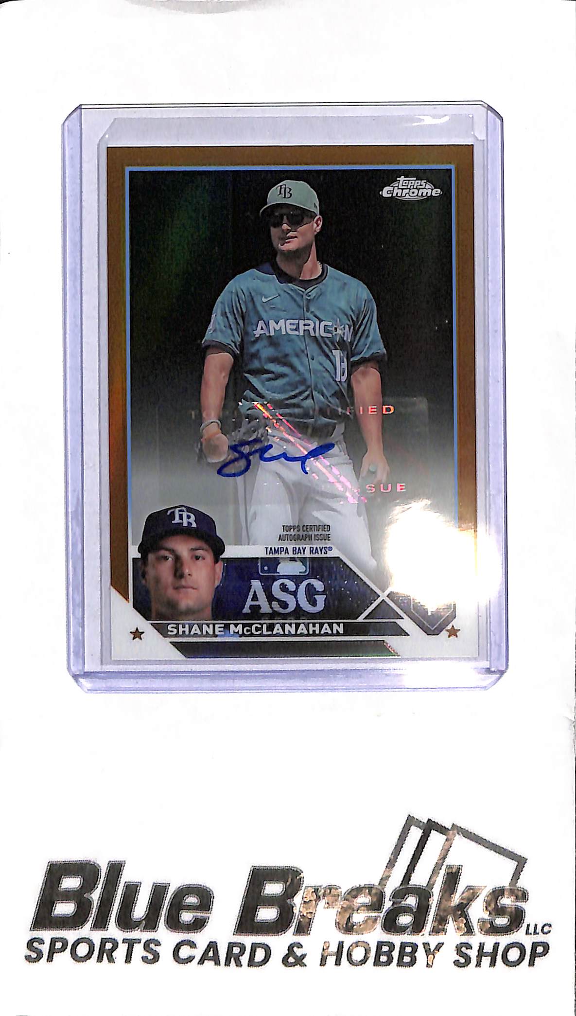 2023 Topps Chrome - Shane McClanahan All-Star Auto - ASGA-SMC - 34/50 - Baseball - Rays