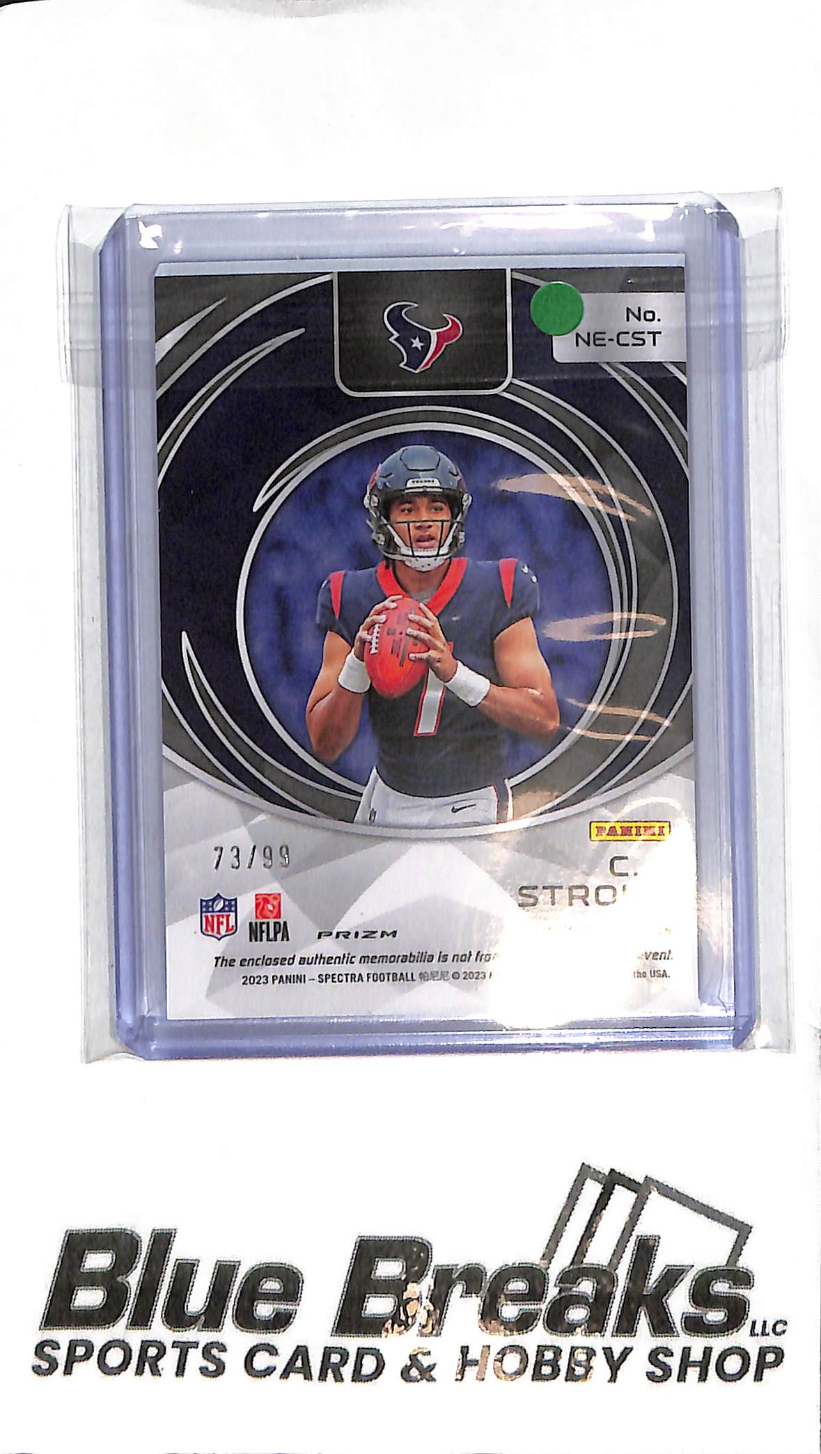 2023 Panini Spectra - C.J. Stroud Relic - NE-CST - 73/99 - RC - Football - Texans