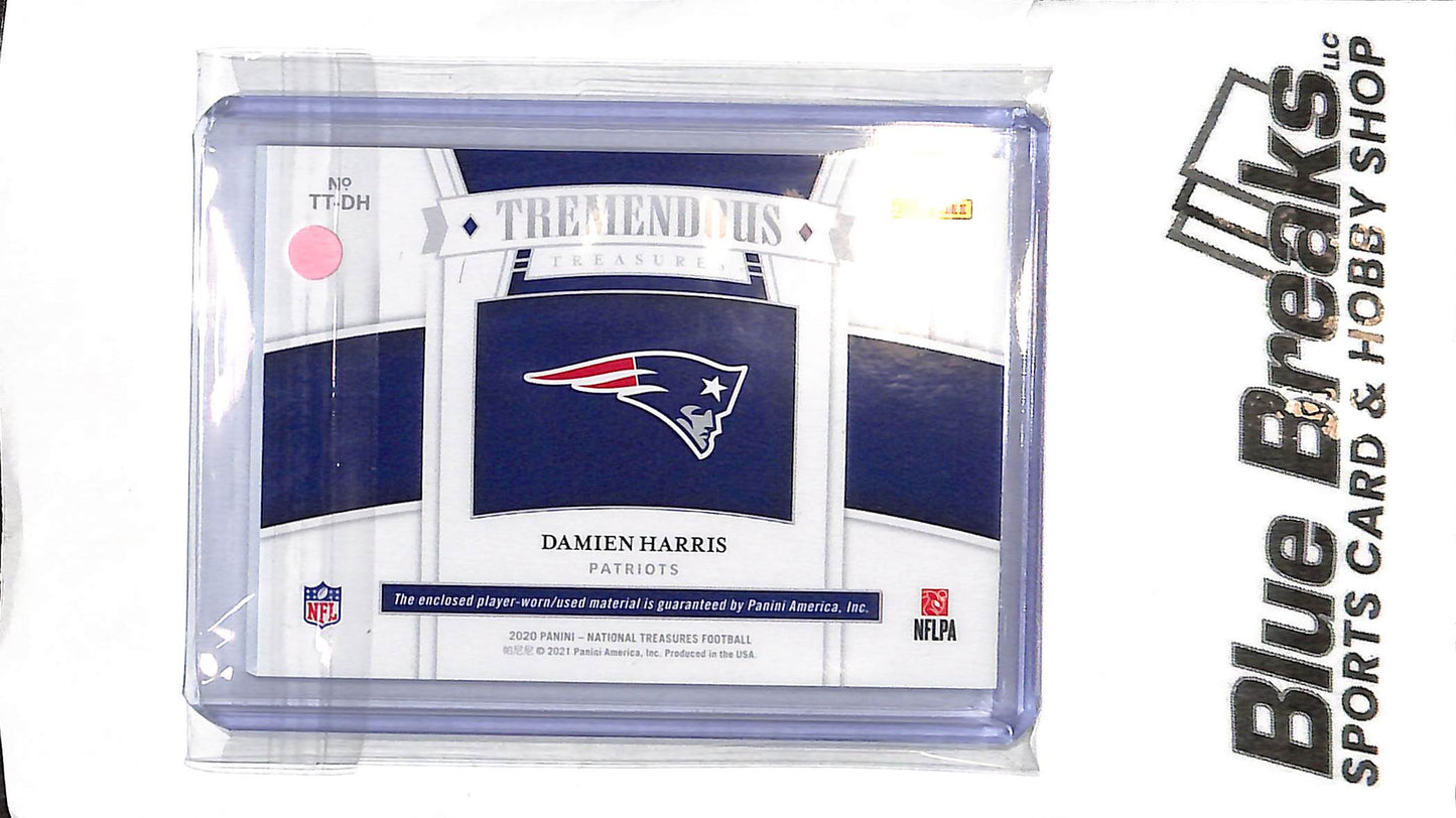 2020 Panini National Treasures - Damien Harris Relic - TT-DH - 26/99 - Football - Patriots