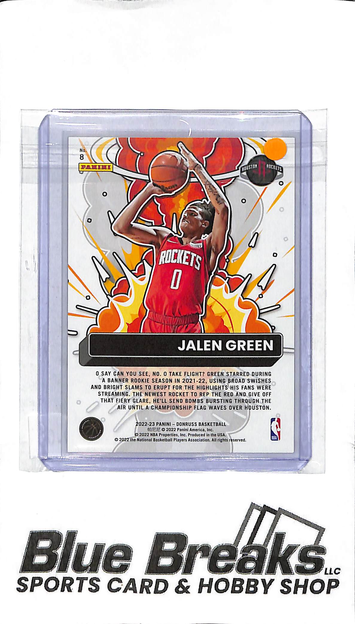 2022 Panini Donruss - Jalen Green -Bomb Squad Holo #8 - Basketball - Rockets