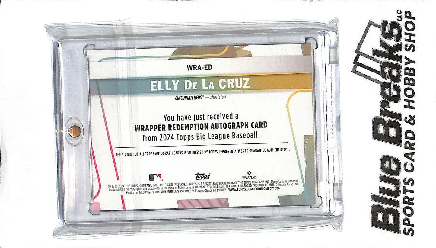 2024 Topps Signature Wrapped - Elly De La Cruz Auto - WRA-ED - Orange 6/10 - RC - Baseball - Reds