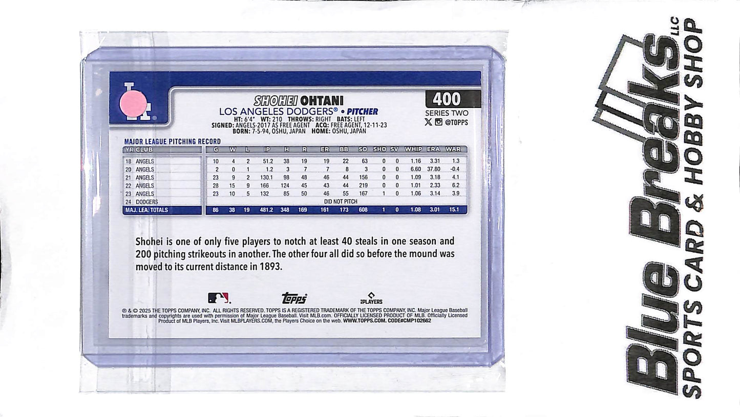 2025 Topps Series Two - Shoehei Ohtani #400 - Holiday Sunshine Parallel - Baseball - Dodgers