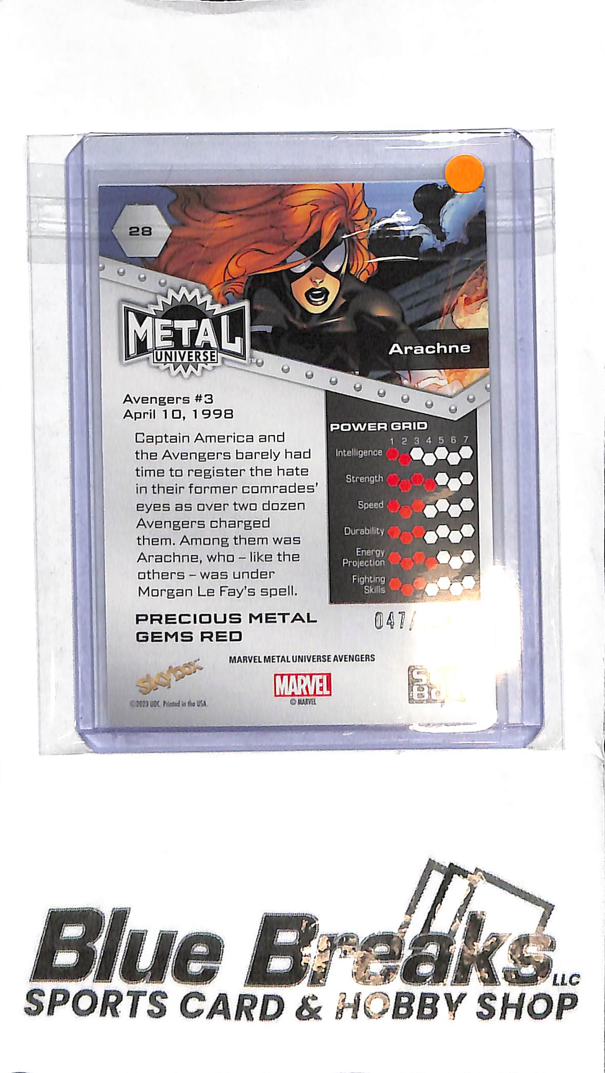 2023 Metal Universe - Arochne #28 - Precious Metal Gems - 047/100 - MARVEL