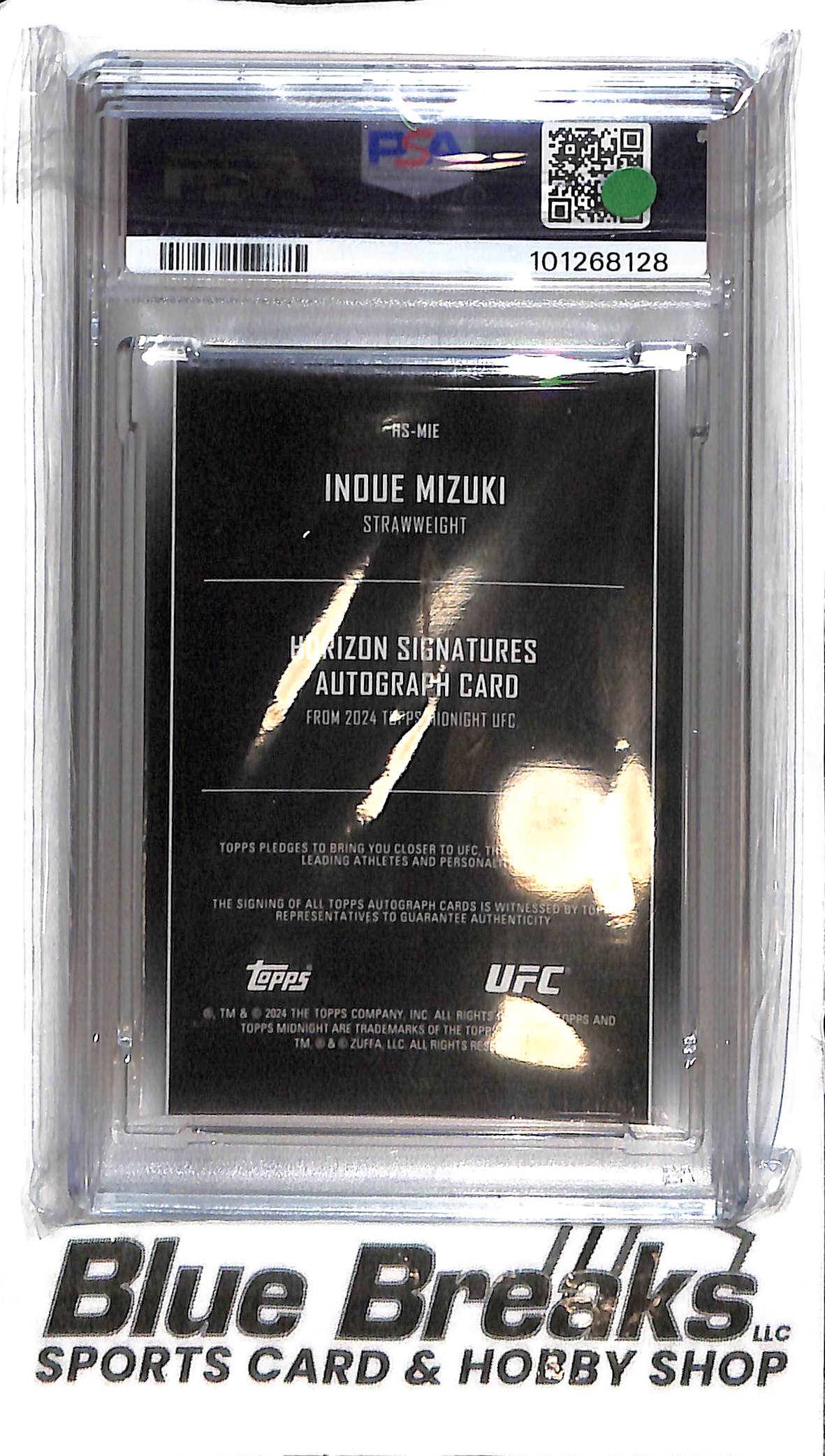 2024 Midnight - Inoue Mizuki Auto - HS-MIE - PSA 9 - UFC - Strawweight