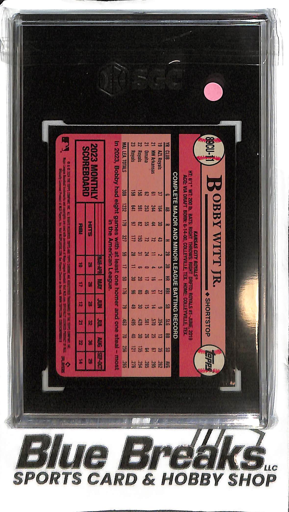 Bobby Witt Jr. 89CU-11 - 2024 Topps Chrome Update - '89 Design - SGC 9 - Baseball - Royals